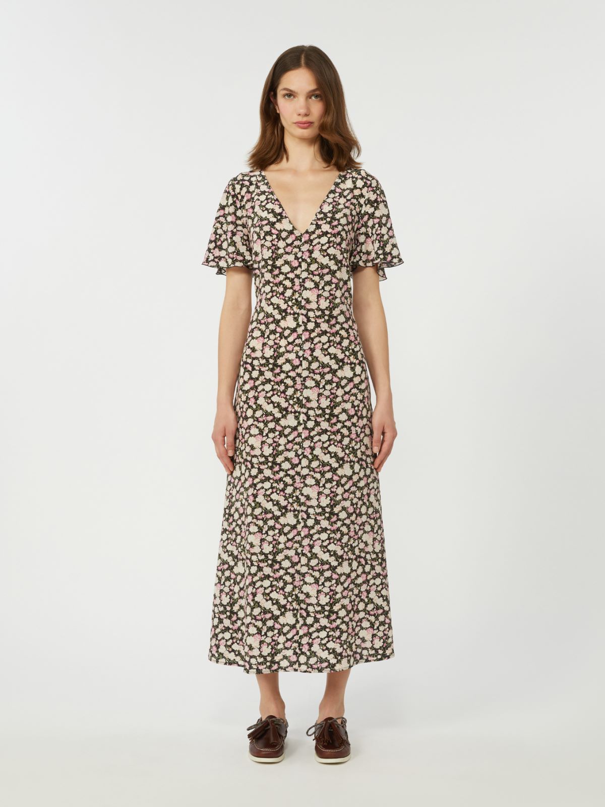 Printed crepe de chine dress - Weekend Max Mara - 2