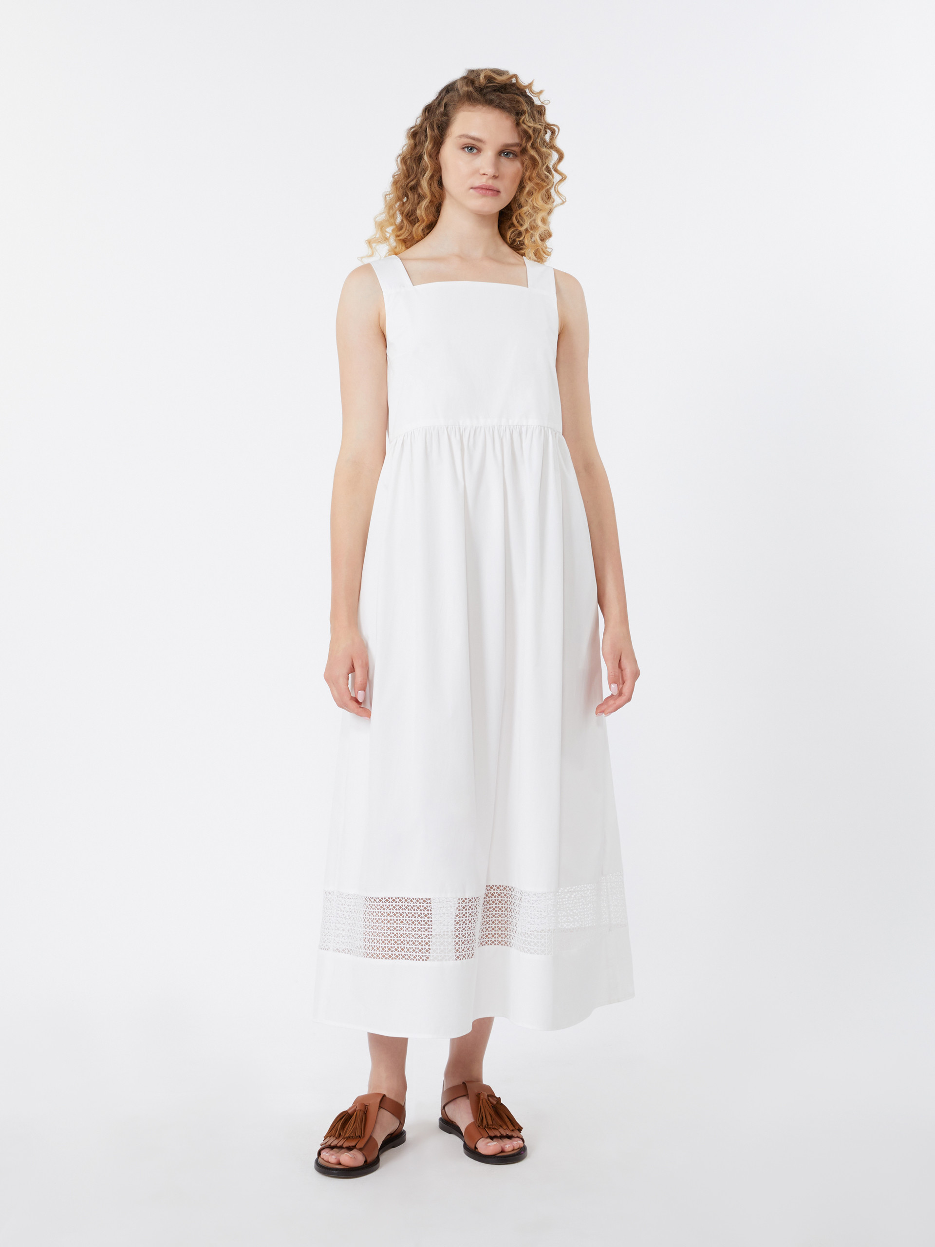Cotton-poplin sleeveless dress - WHITE - Weekend Max Mara - 2