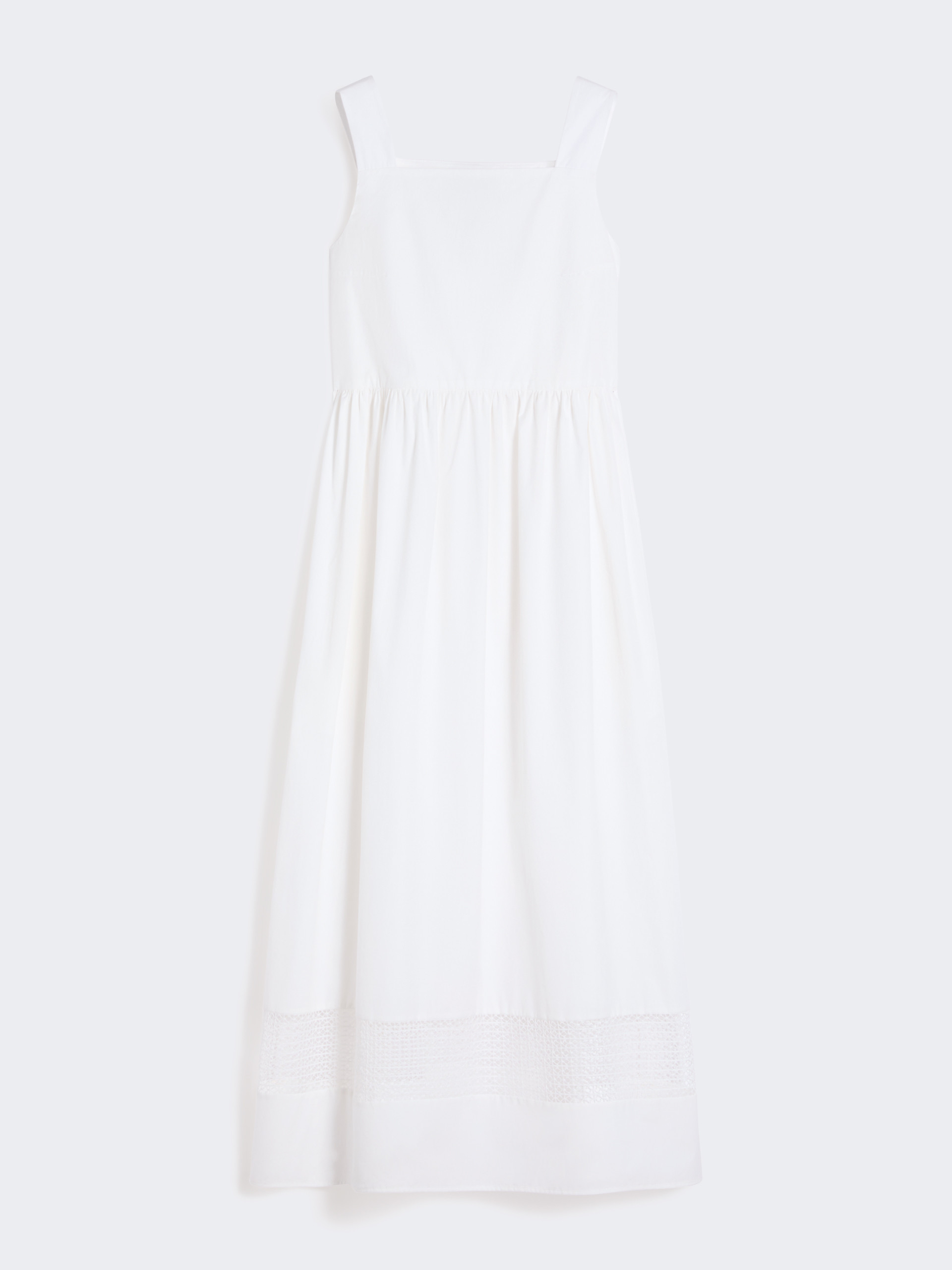 Cotton-poplin sleeveless dress - WHITE - Weekend Max Mara - 4