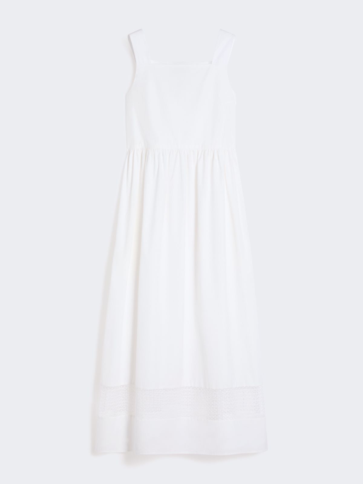 Cotton-poplin sleeveless dress - WHITE - Weekend - 4