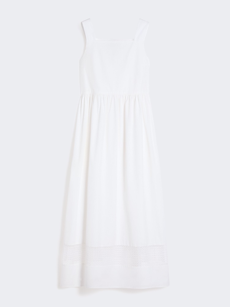 Cotton-poplin sleeveless dress - WHITE - Weekend - 2