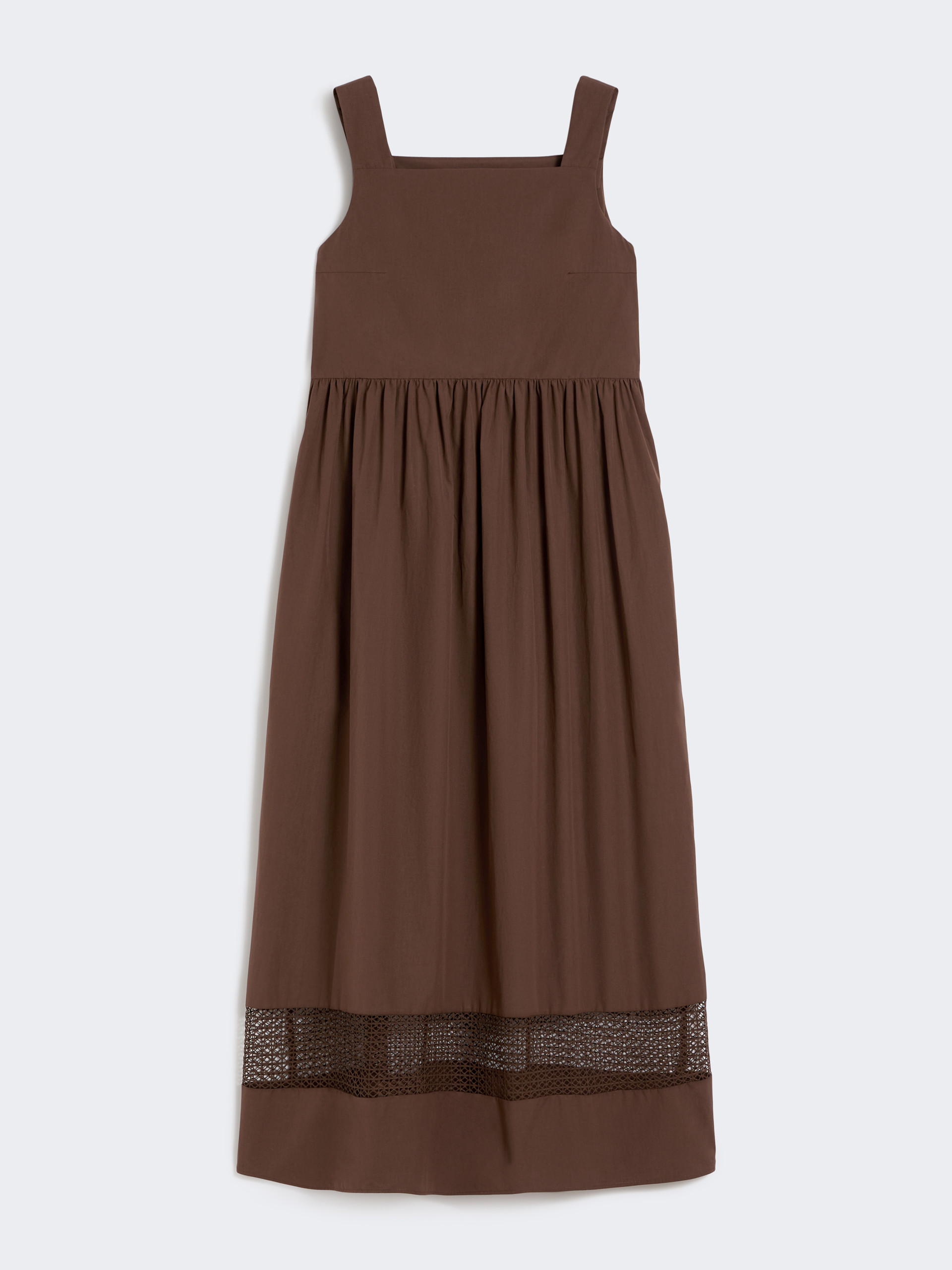 Cotton-poplin sleeveless dress - CHOCOLATE - Weekend Max Mara - 6