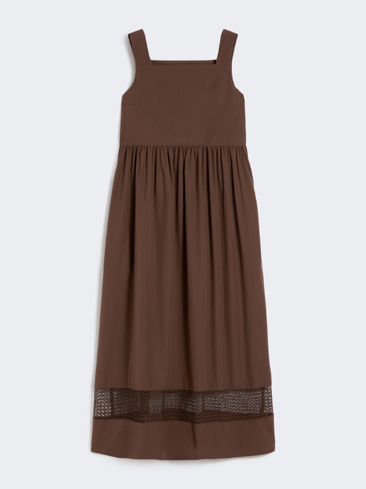 Cotton-poplin sleeveless dress - CHOCOLATE - Weekend - 6