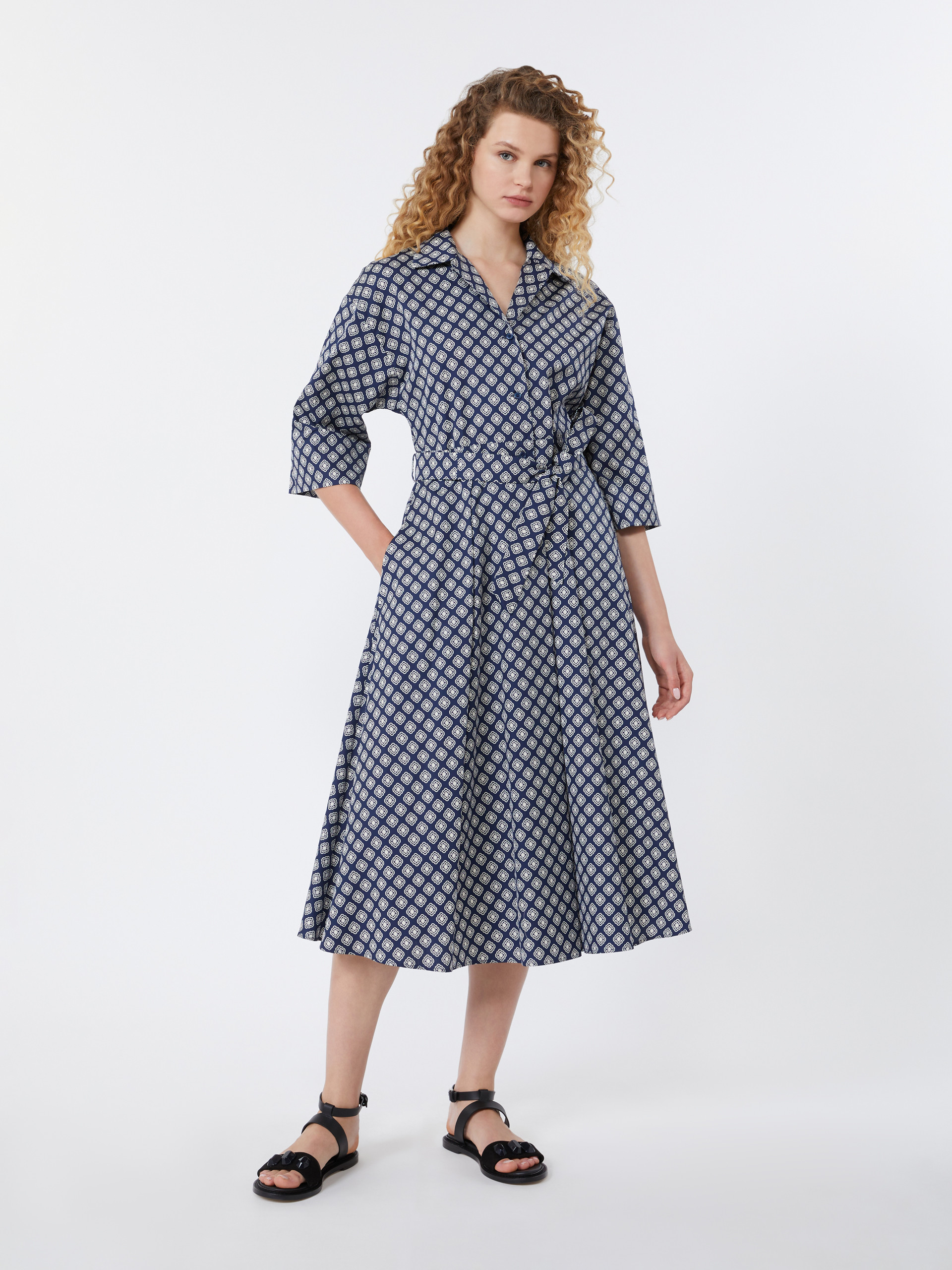 Abito in popeline di cotone stampato - Weekend Max Mara