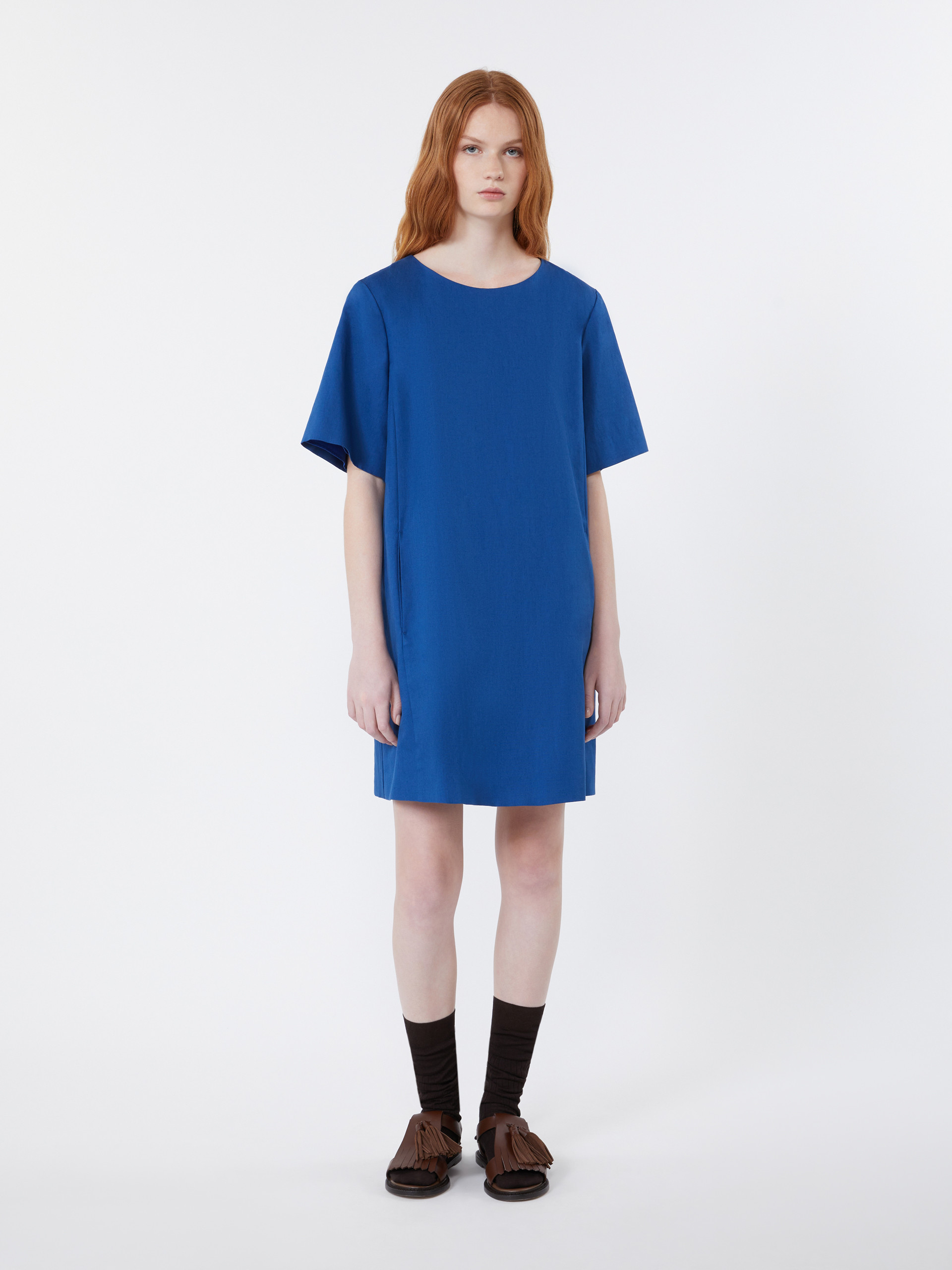 Abito corto in canvas di cotone e lino - Weekend Max Mara - 2