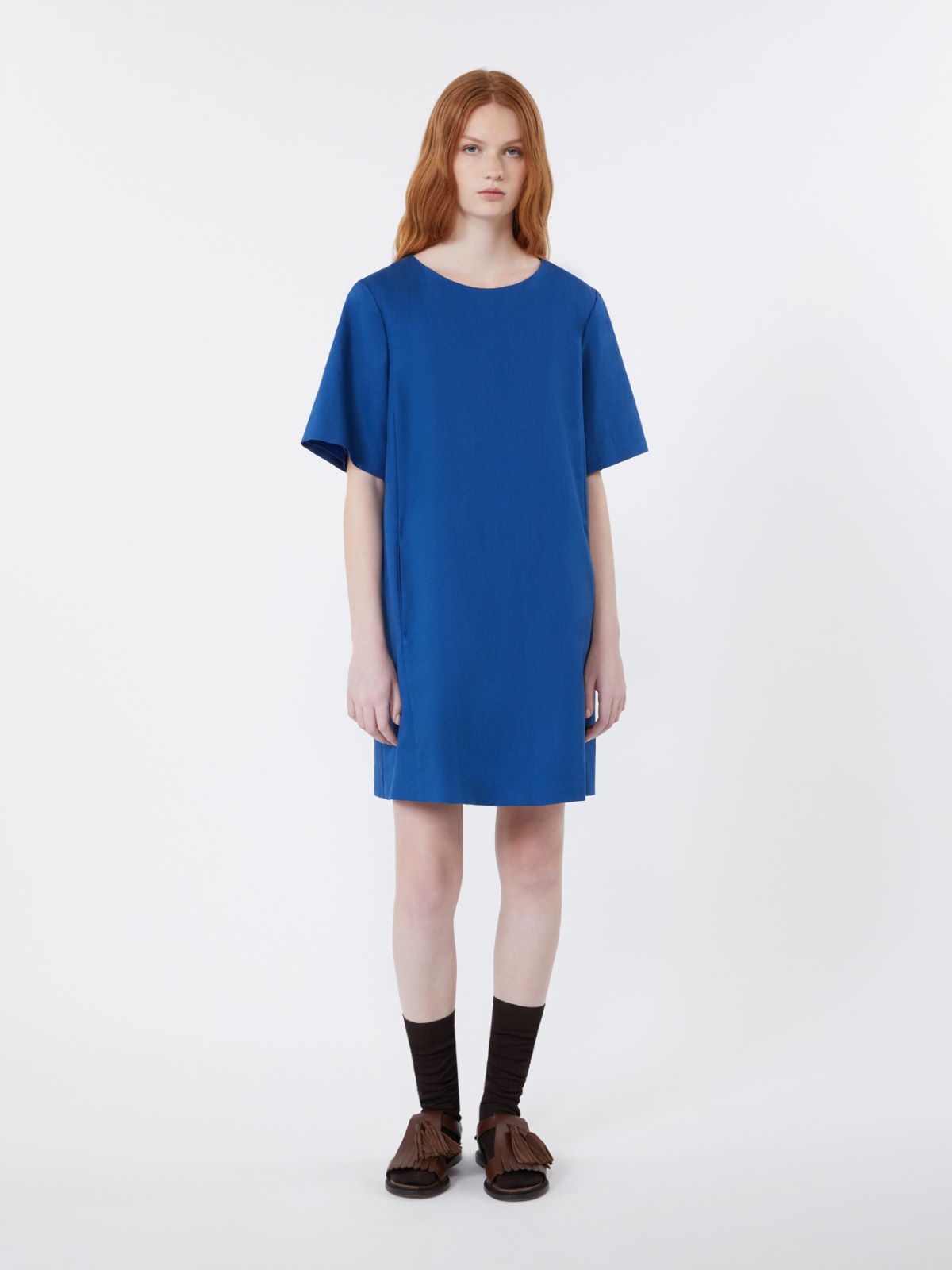 Abito corto in canvas di cotone e lino - Weekend Max Mara - 2