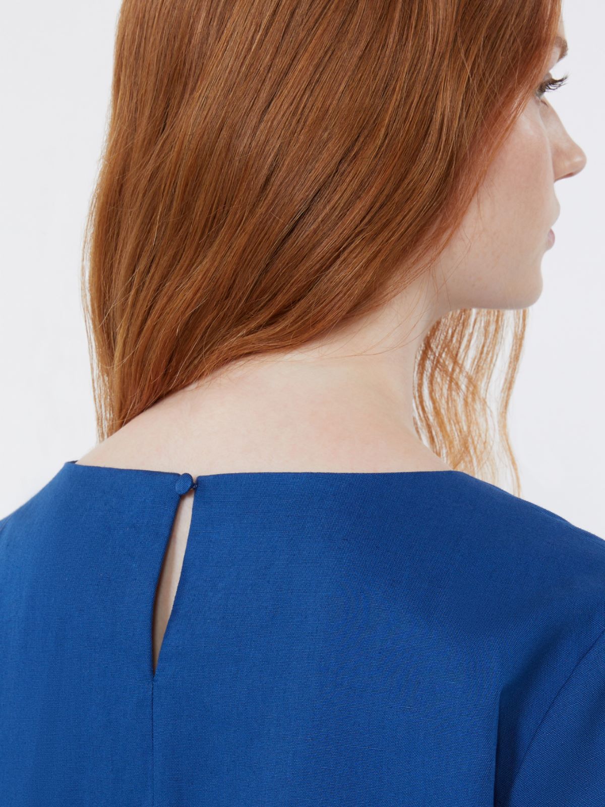 Abito corto in canvas di cotone e lino - Weekend Max Mara - 5
