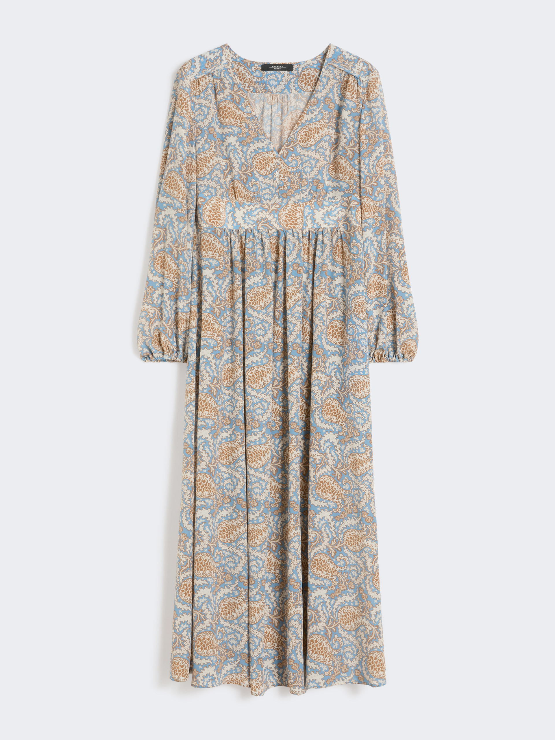 Printed silk dress - LIGHT BLUE - Weekend Max Mara - 4