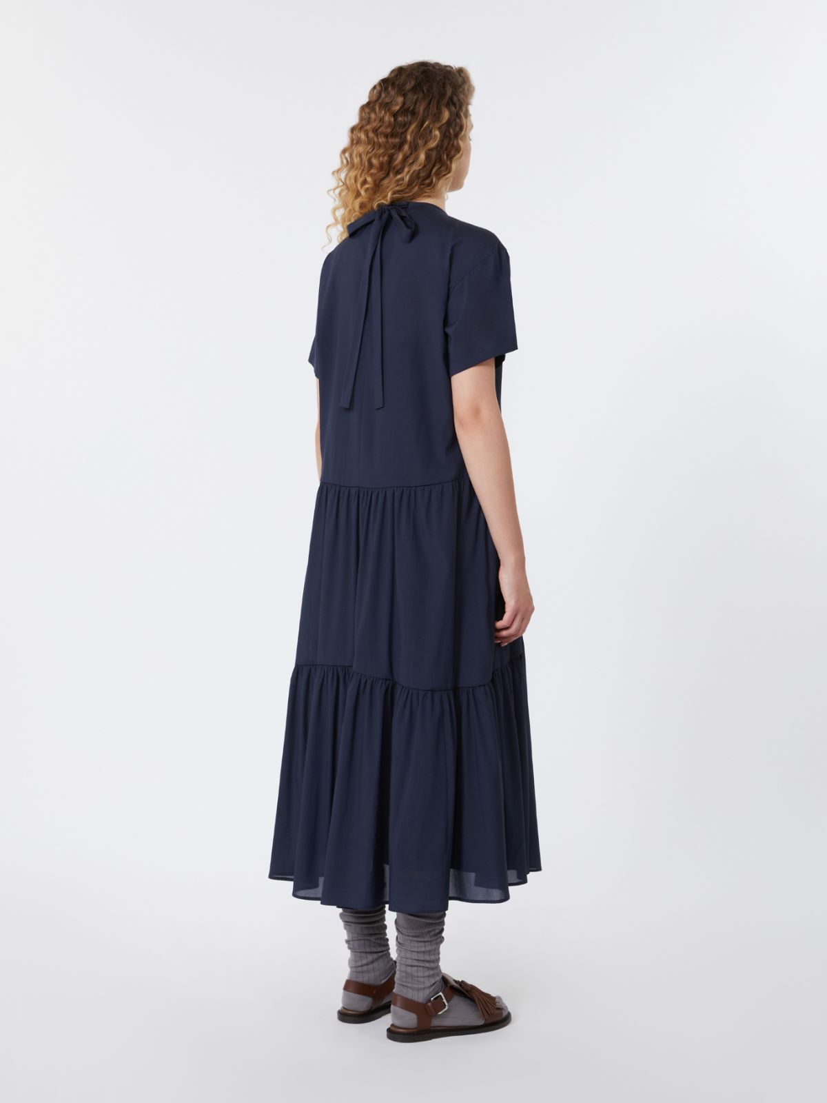 Technical cotton canvas dress - NAVY - Weekend - 3