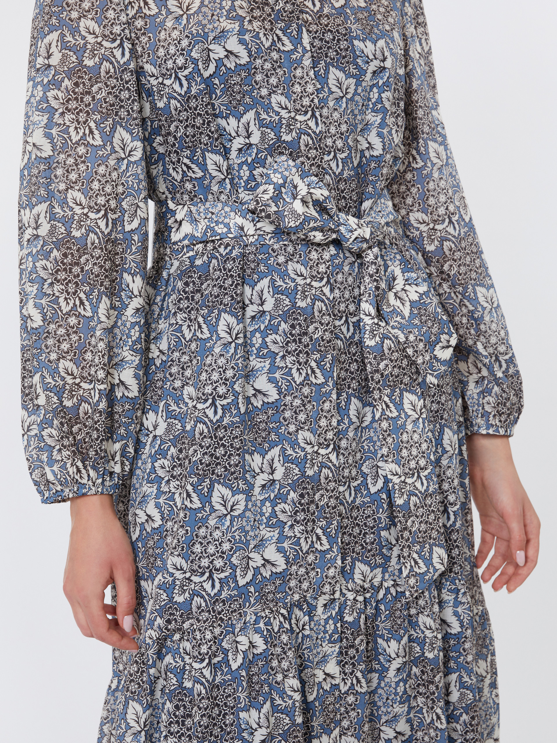 Voile patterned shirt dress - NAVY - Weekend Max Mara - 4