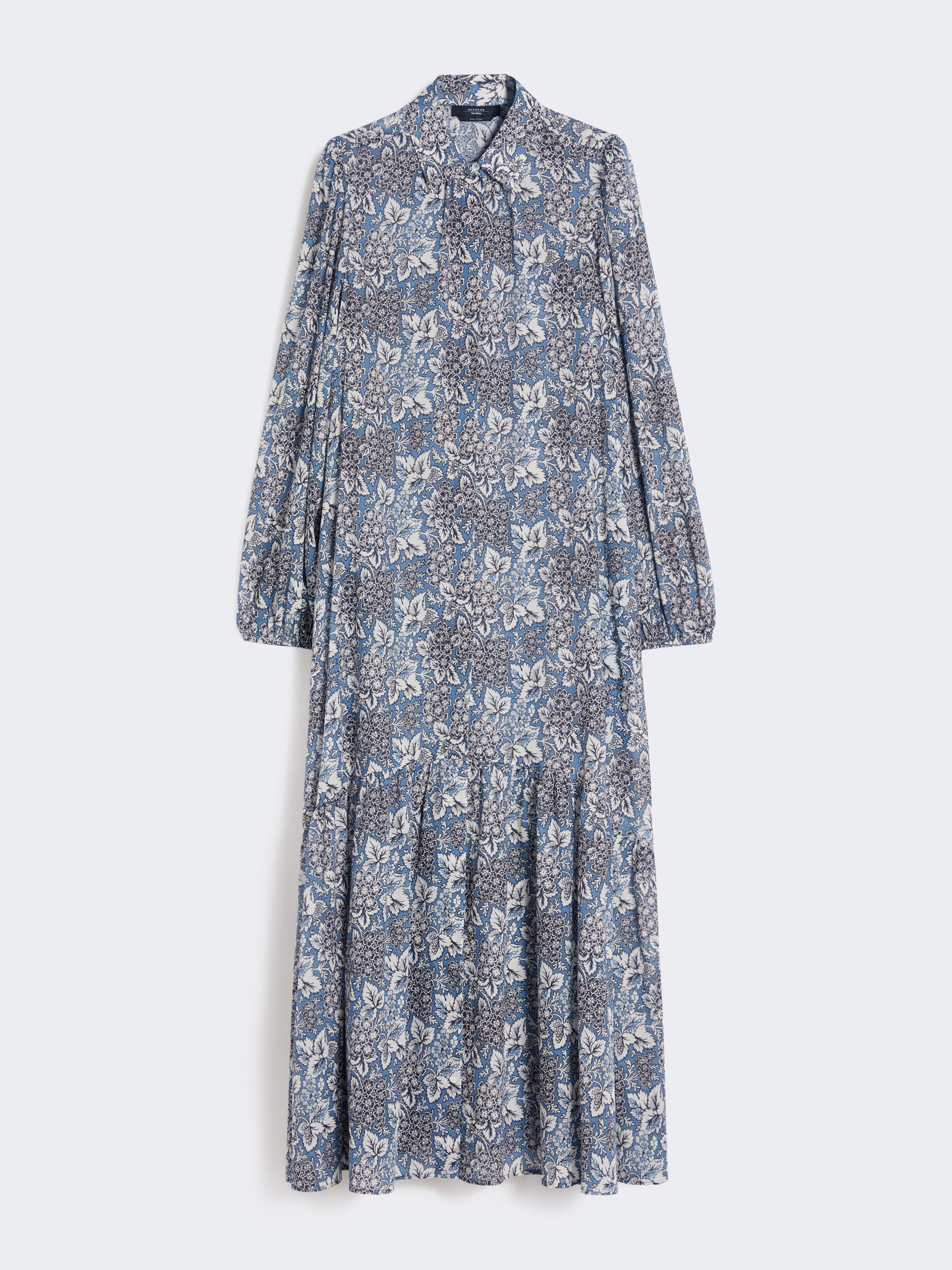 Voile patterned shirt dress - NAVY - Weekend Max Mara - 5