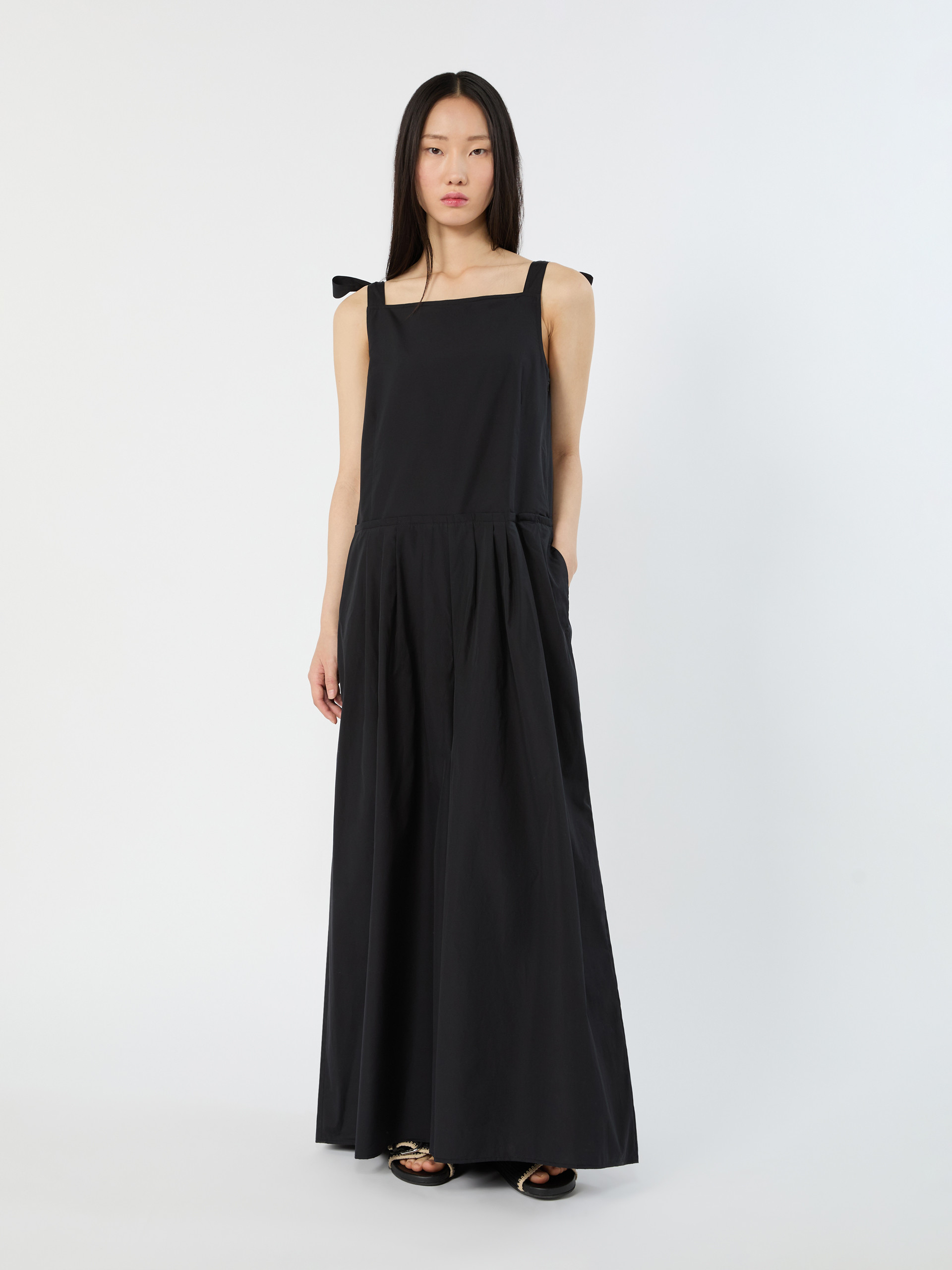 Cotton poplin jumpsuit - BLACK - Weekend Max Mara - 2