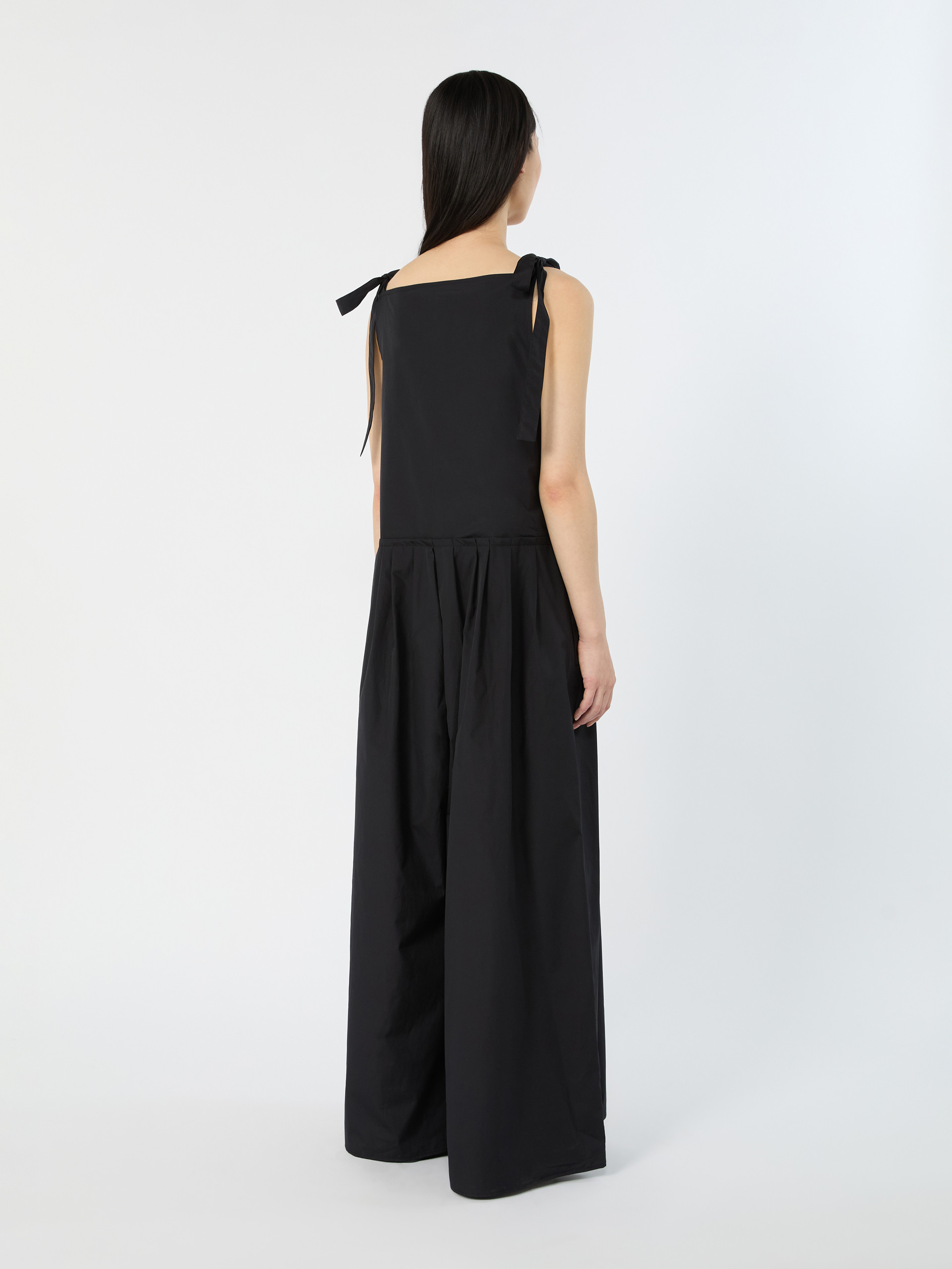 Cotton poplin jumpsuit - BLACK - Weekend Max Mara - 3