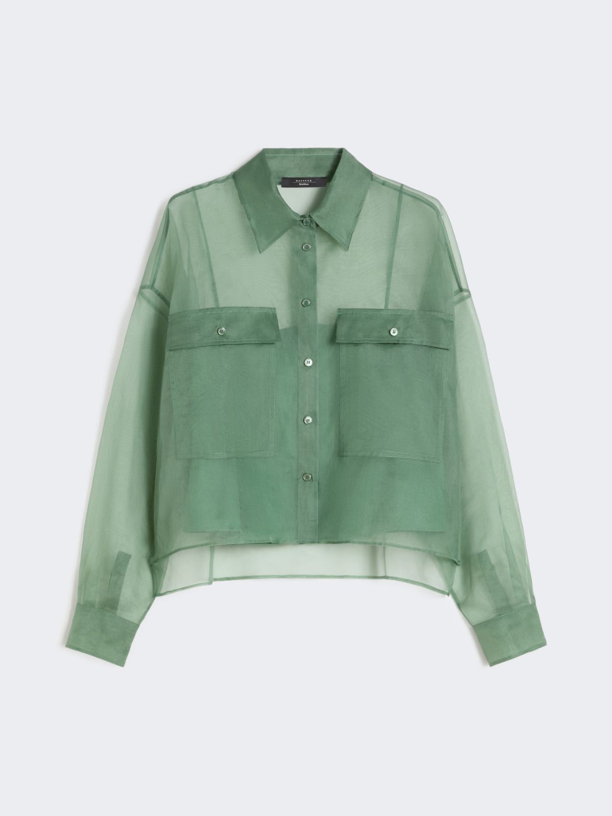 Silk organza shirt - GREEN - Weekend - 5