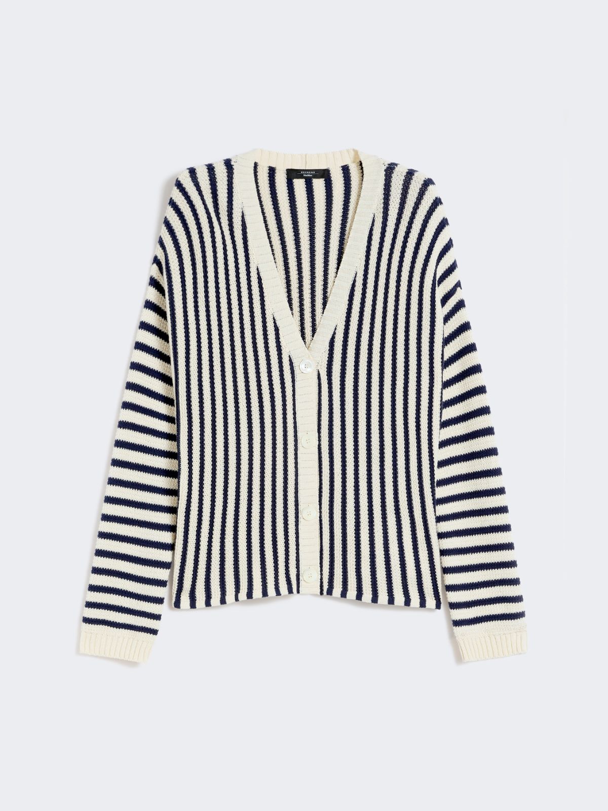Cotton cordonnet cardigan - NAVY - Weekend - 6