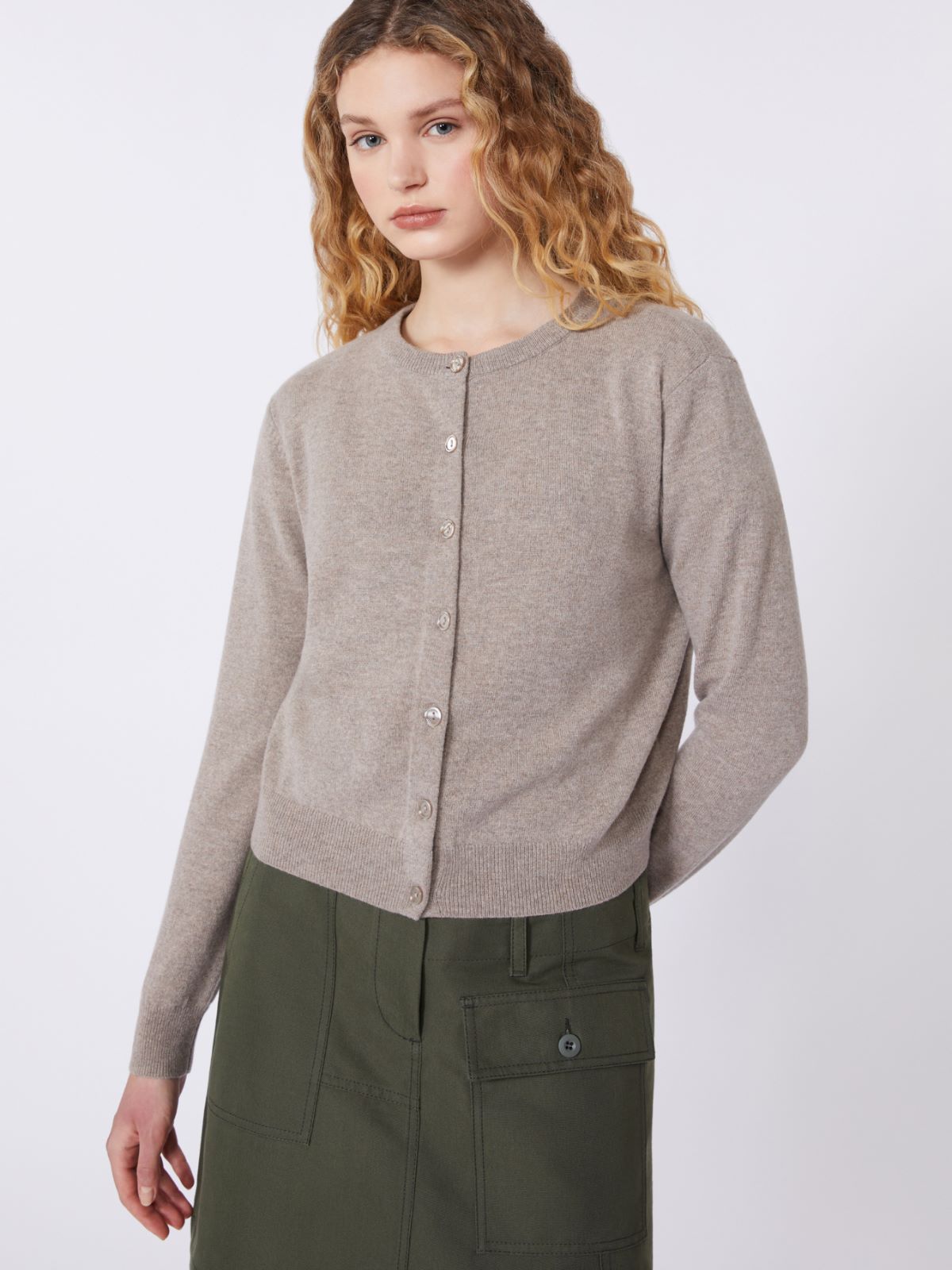 Wool and cashmere cardigan - TURTLEDOVE - Weekend - 4