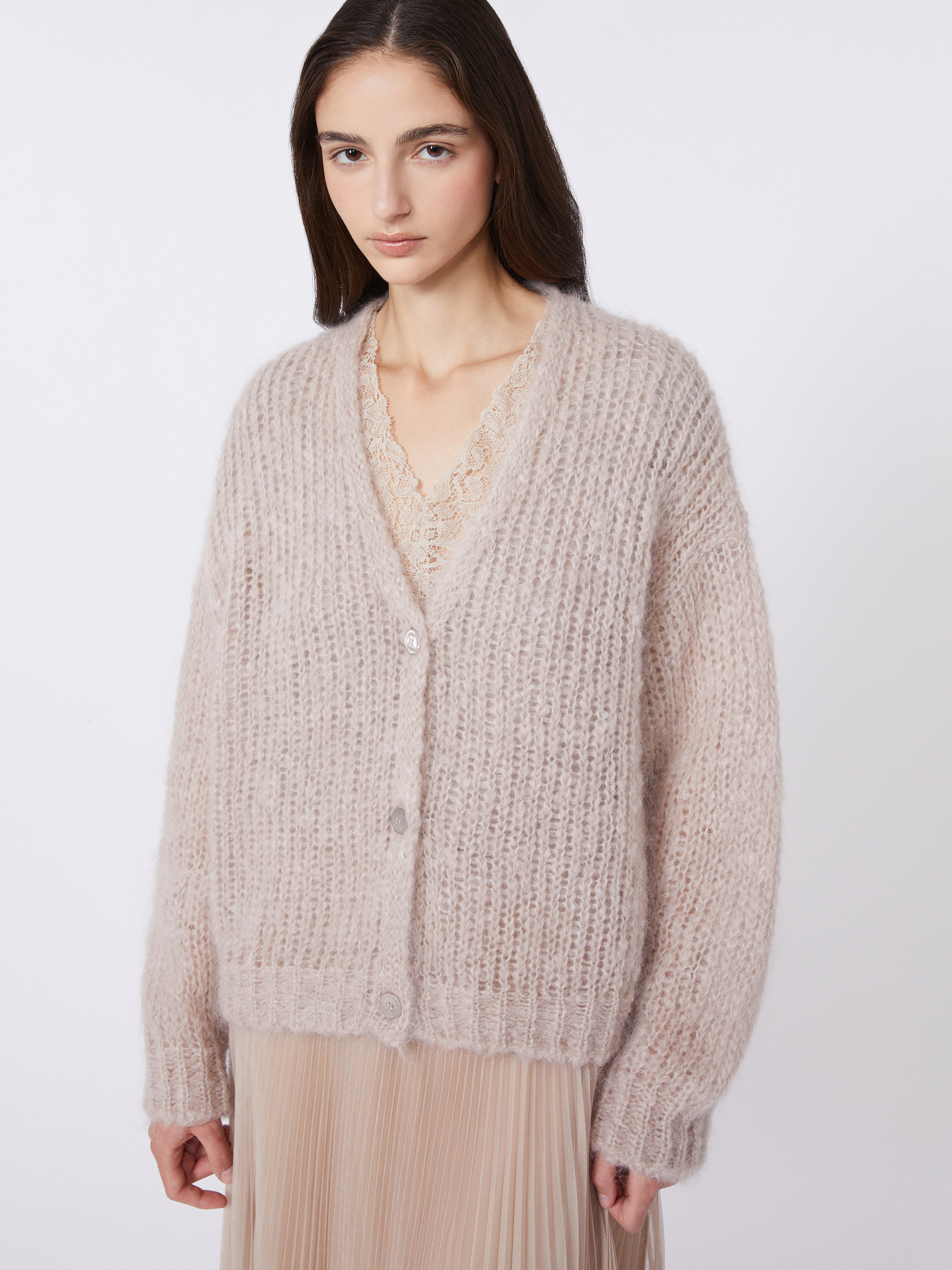 Mohair cardigan - SAND - Weekend Max Mara - 4