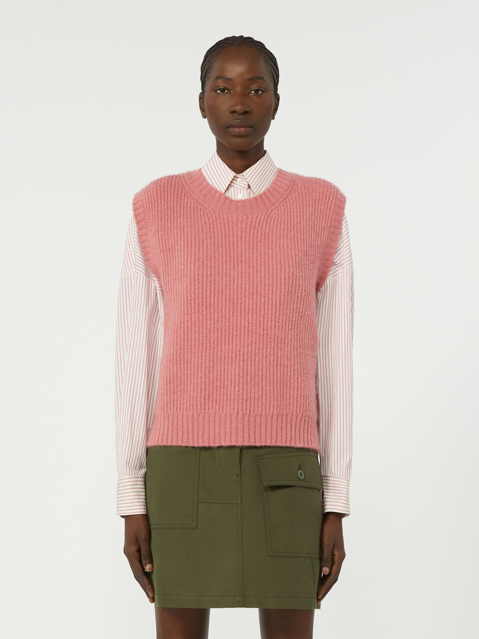 Mohair-blend gilet - ANTIQUE ROSE - Weekend Max Mara - 2