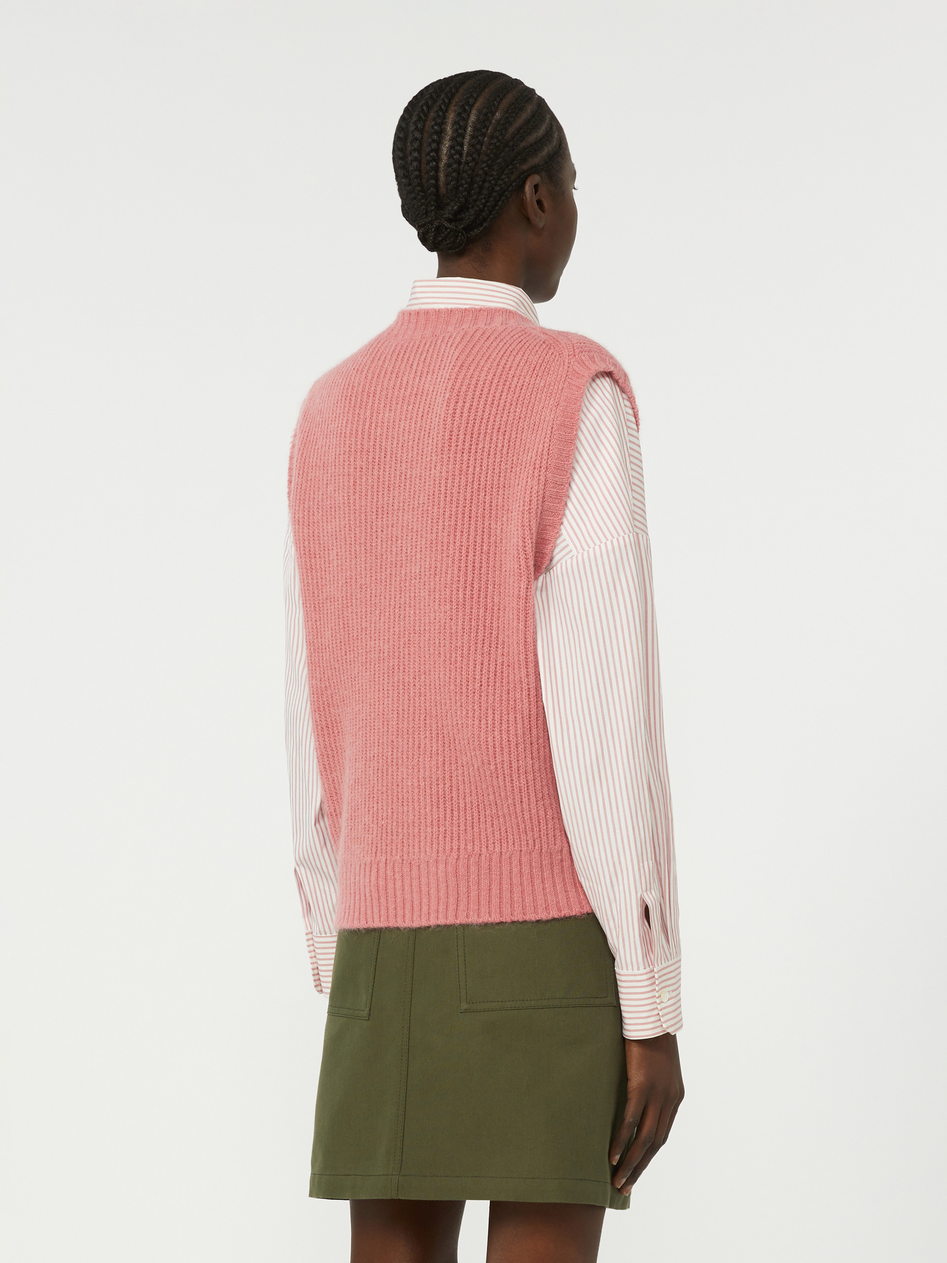 Mohair-blend gilet - ANTIQUE ROSE - Weekend Max Mara - 3