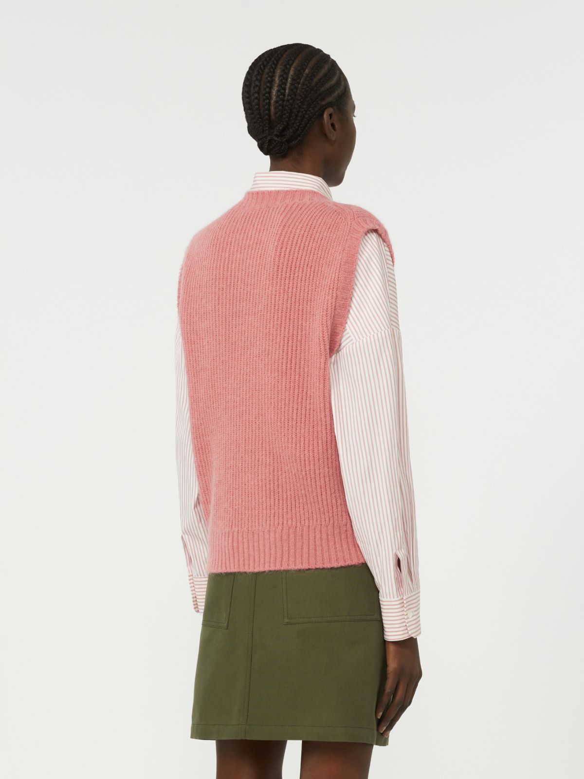 Mohair-blend gilet - ANTIQUE ROSE - Weekend - 3