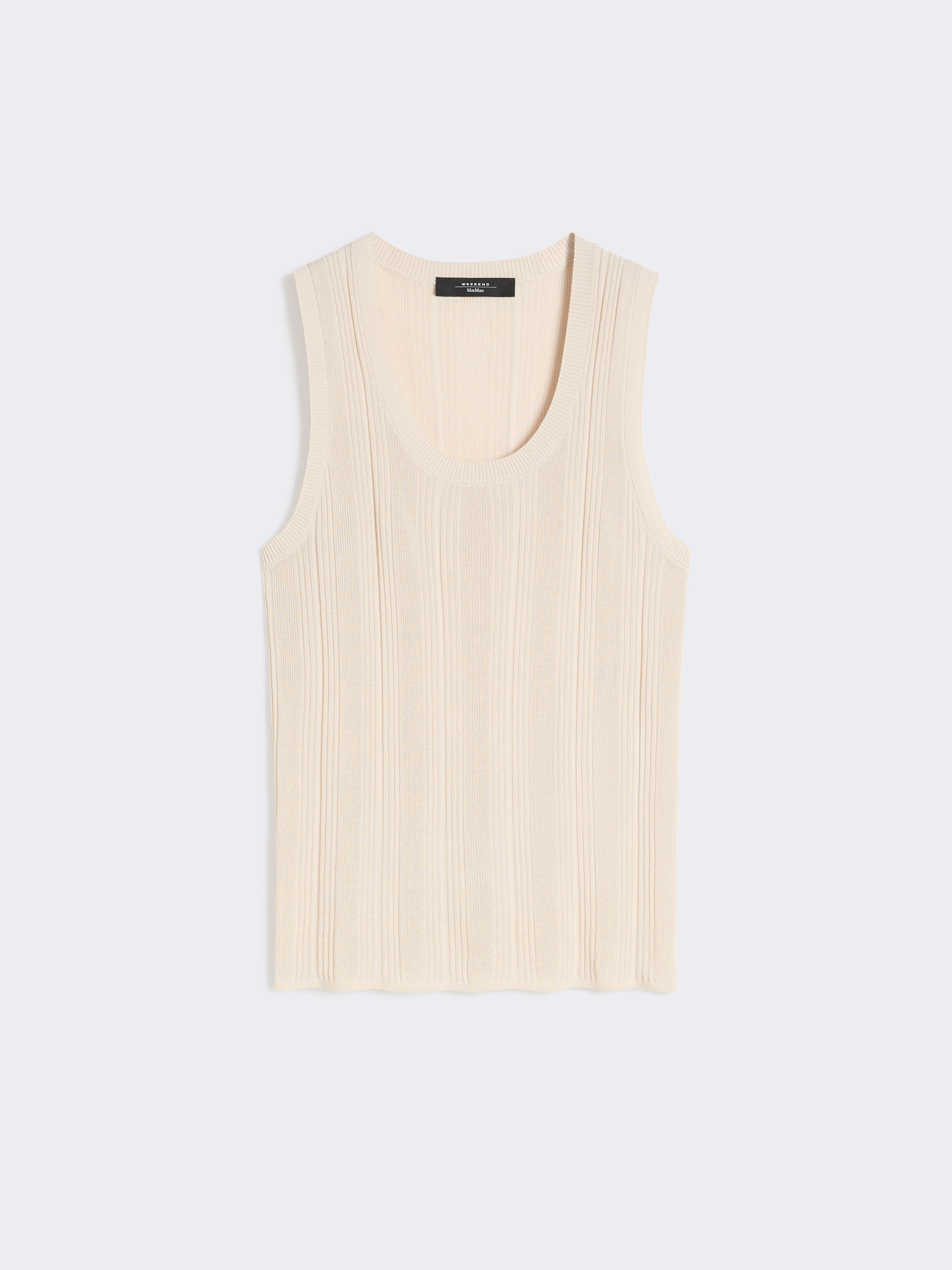 Viscose yarn sleeveless jumper - BEIGE - Weekend Max Mara - 6