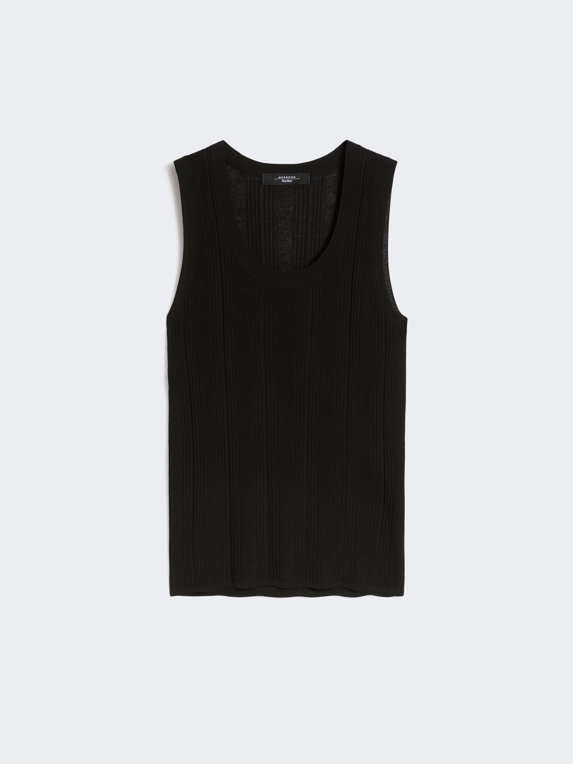 Viscose yarn sleeveless jumper - BLACK - Weekend Max Mara - 5