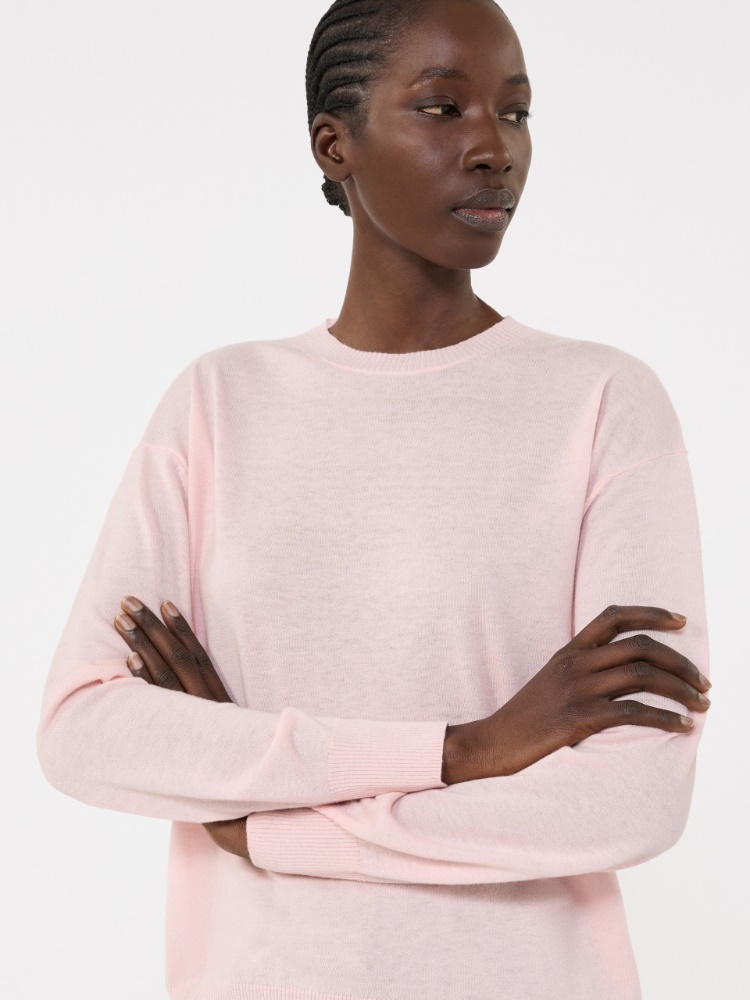 Wool and cashmere basic sweater - PINK - Weekend