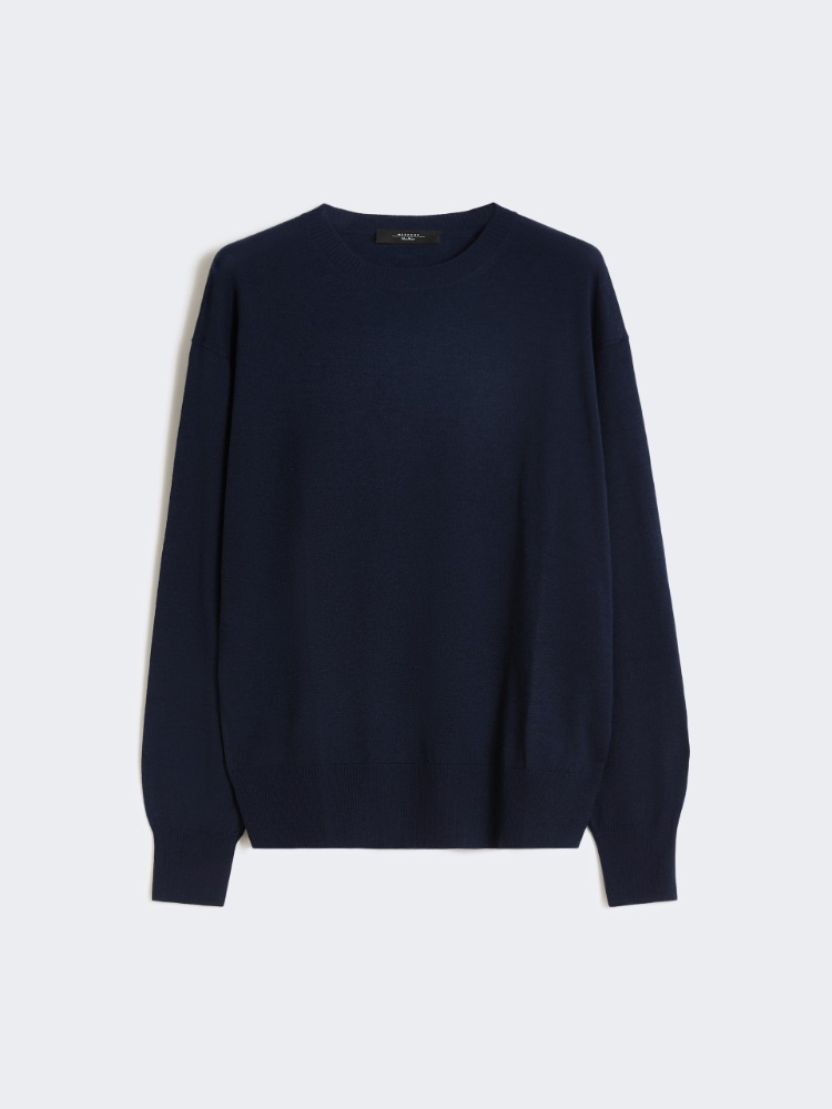 Wool and cashmere basic sweater - NAVY - Weekend - 6