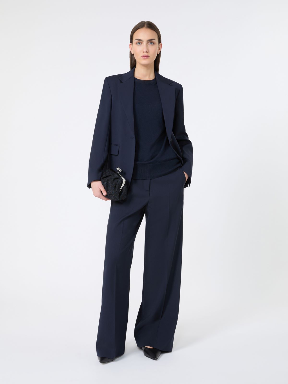 Wool and cashmere basic sweater - NAVY - Weekend