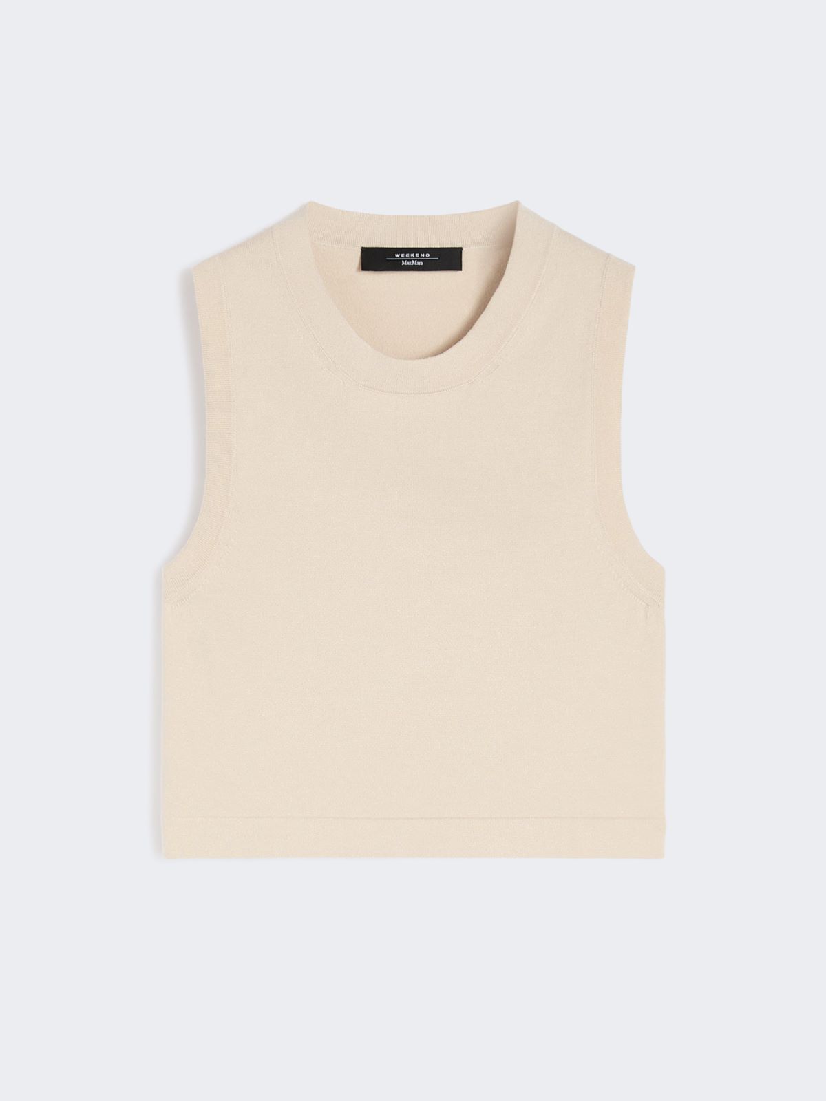Crop top in viscose yarn - SAND - Weekend - 5