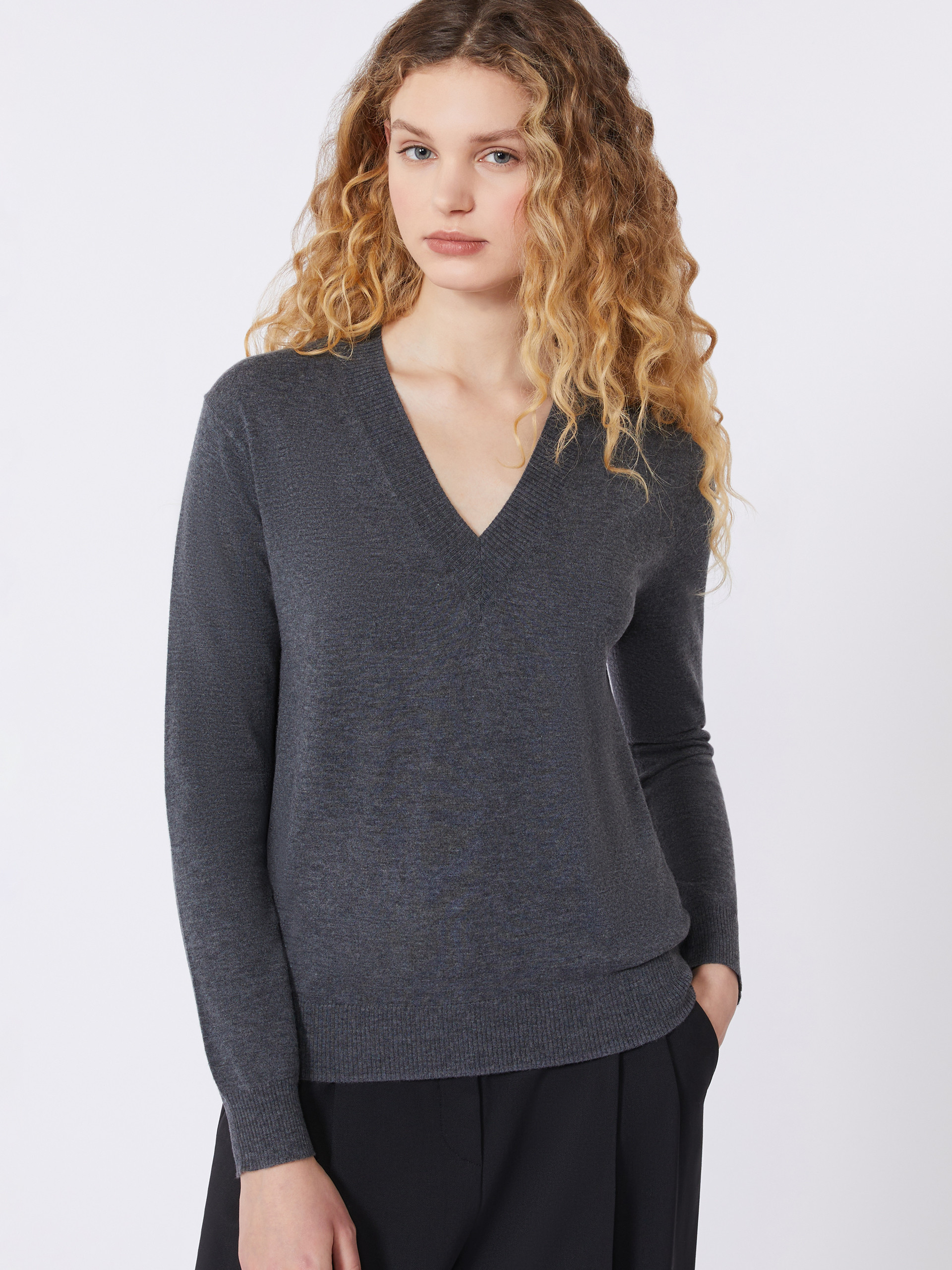 Wool and cashmere sweater - DARK GREY - Weekend Max Mara - 4