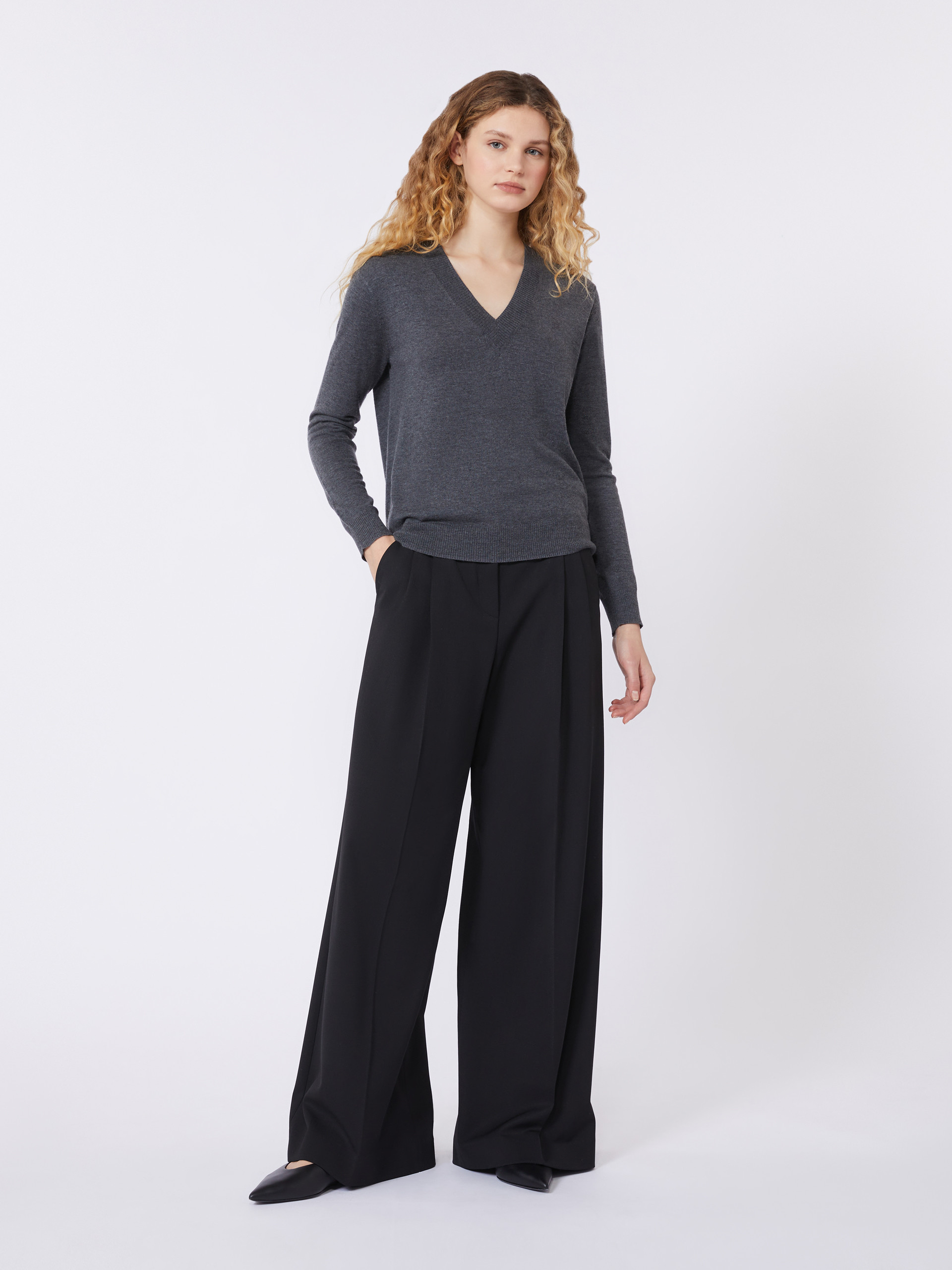 Wool and cashmere sweater - DARK GREY - Weekend Max Mara