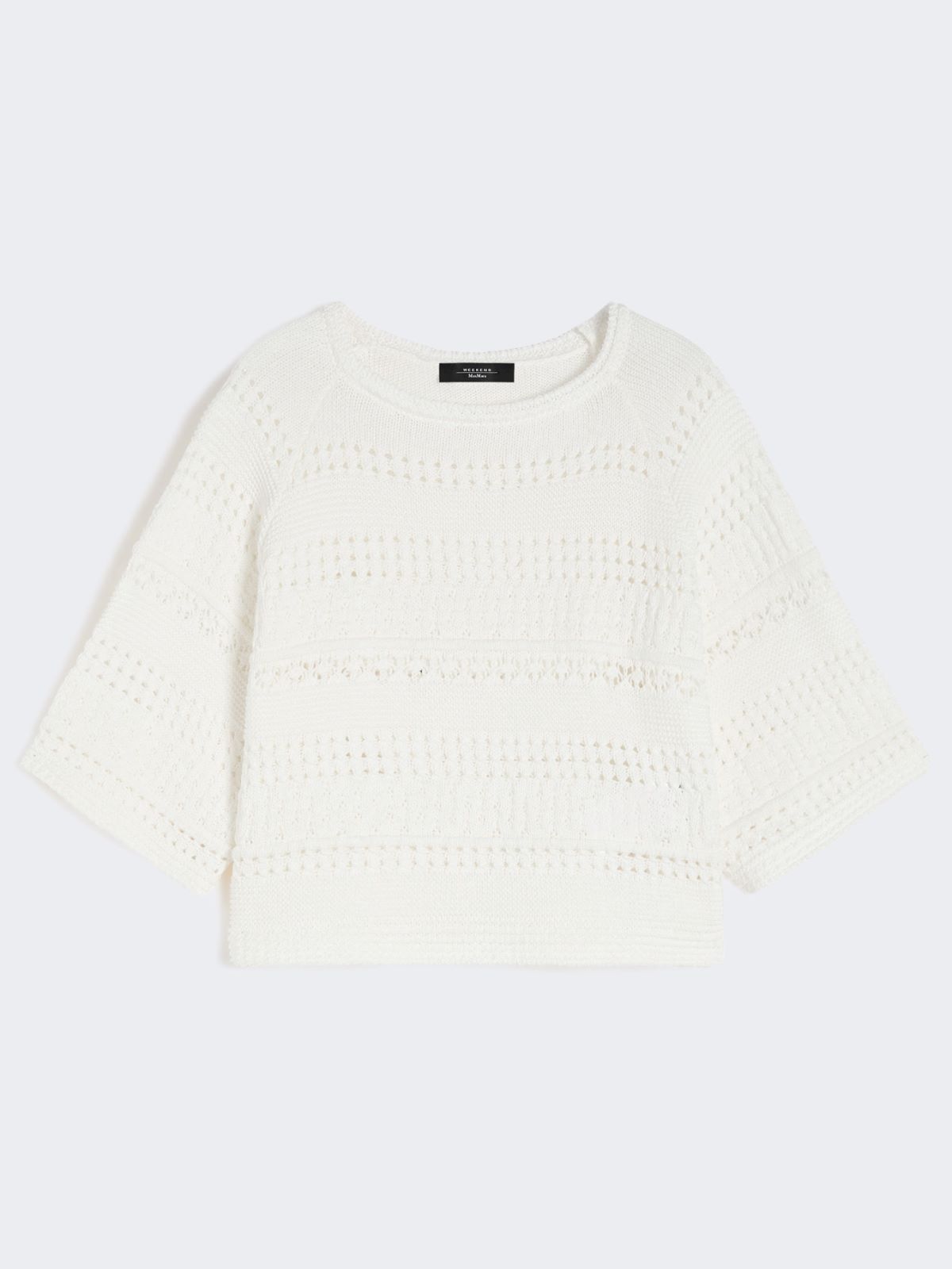 Crochet cotton sweater - IVORY - Weekend - 5