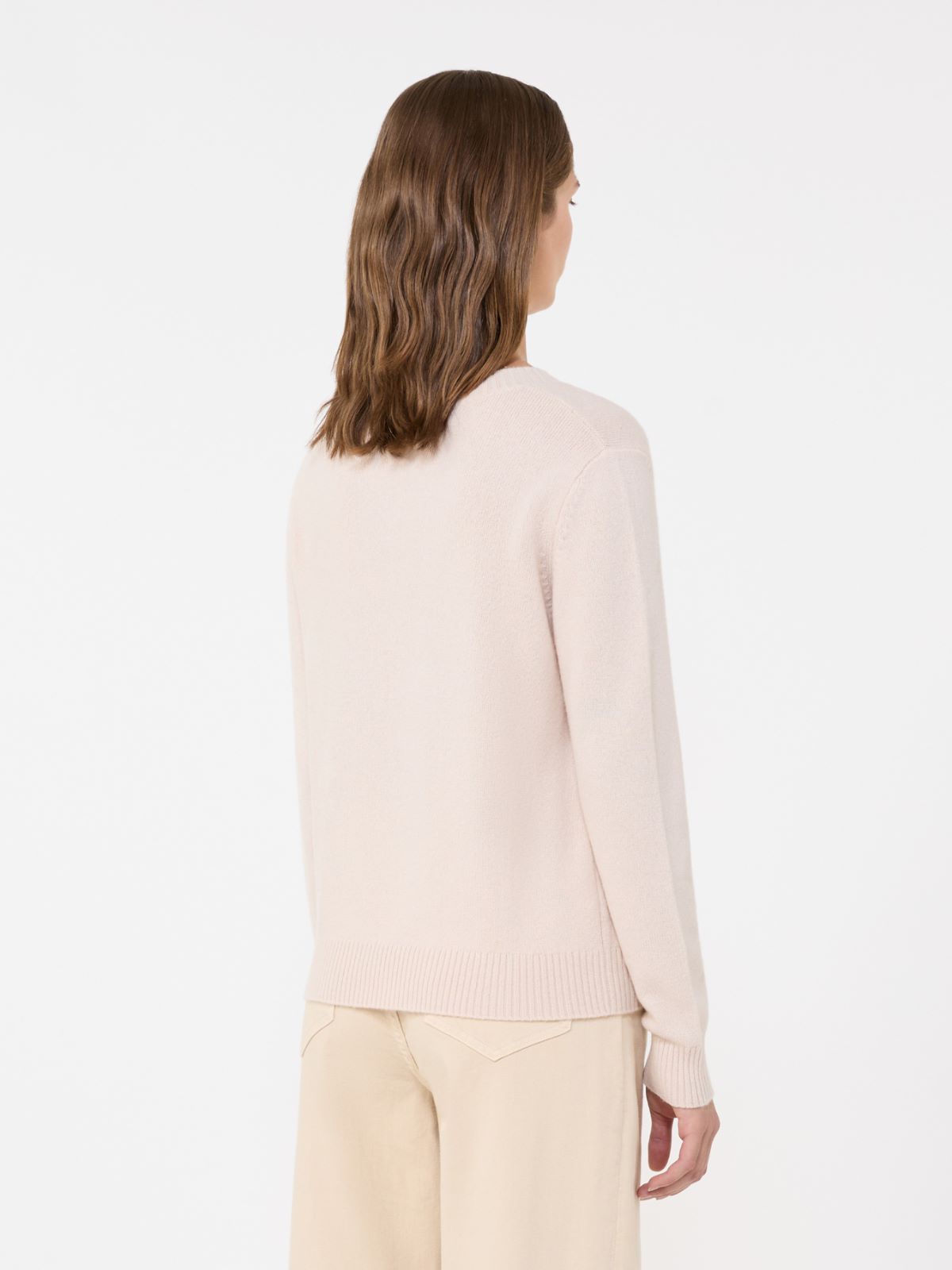 Inlay-detail cashmere sweater - SAND - Weekend - 3