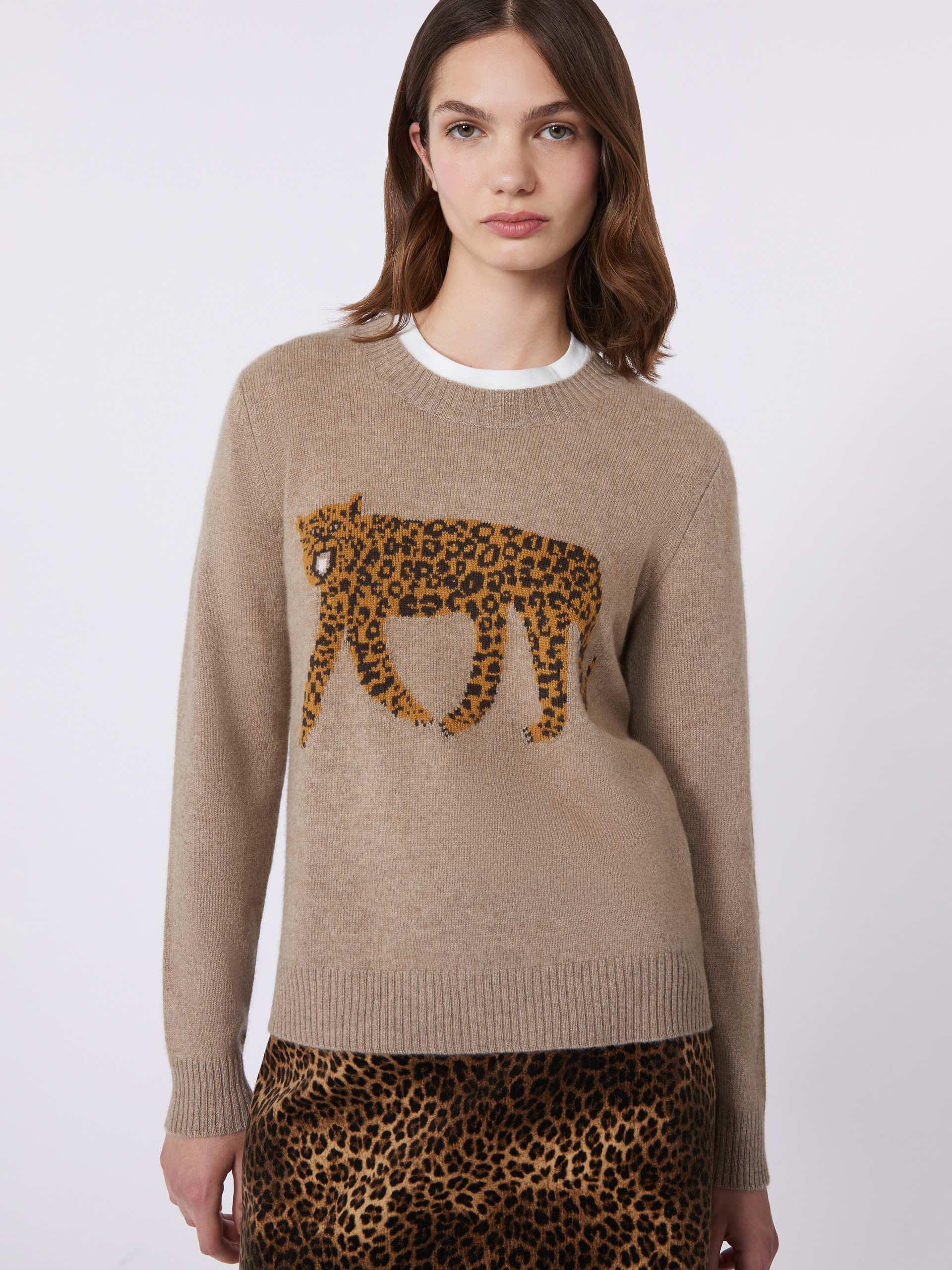 Inlay-detail cashmere sweater - Weekend Max Mara - 4