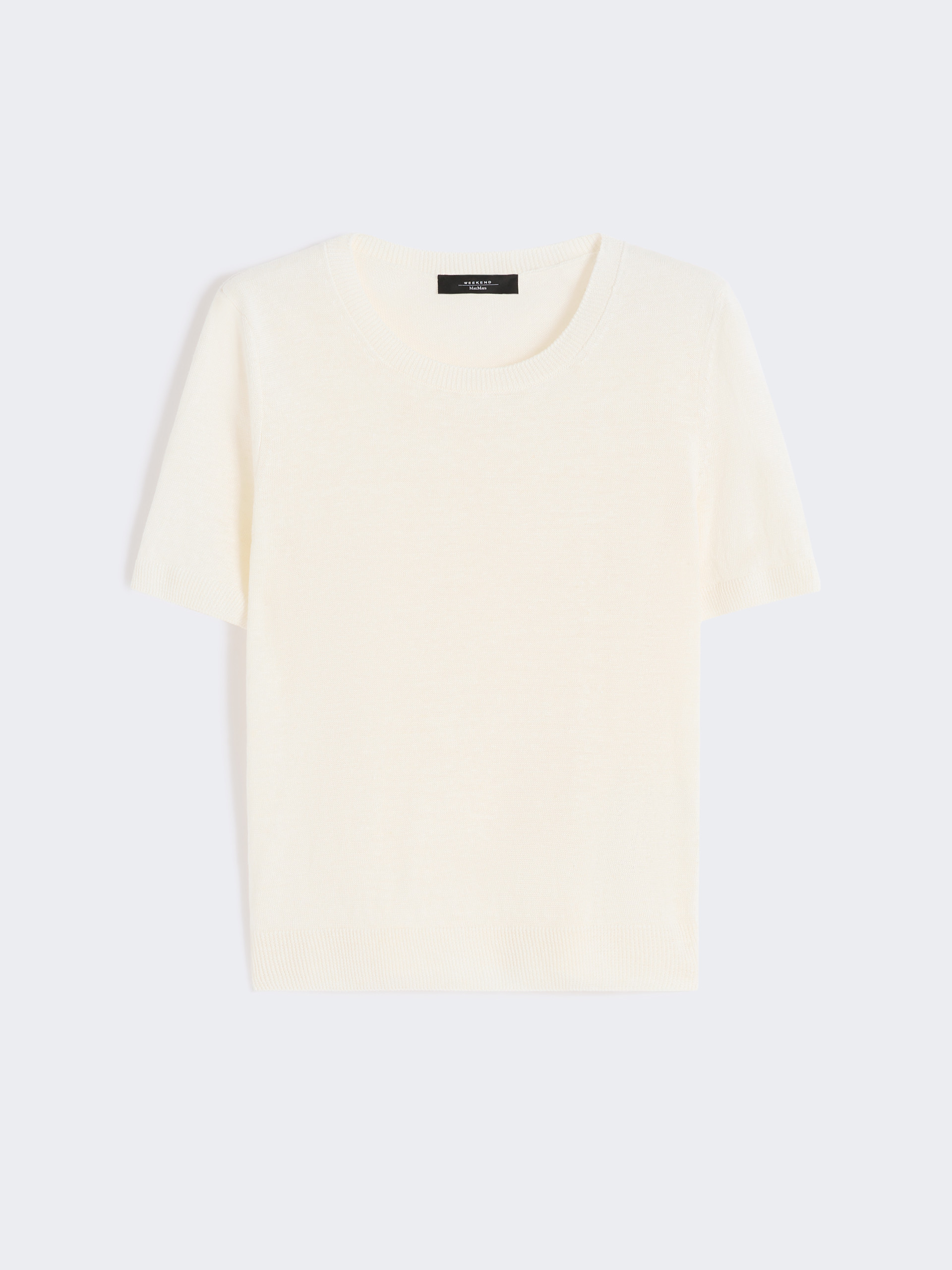 Linen yarn basic jumper - ECRU - Weekend Max Mara - 6