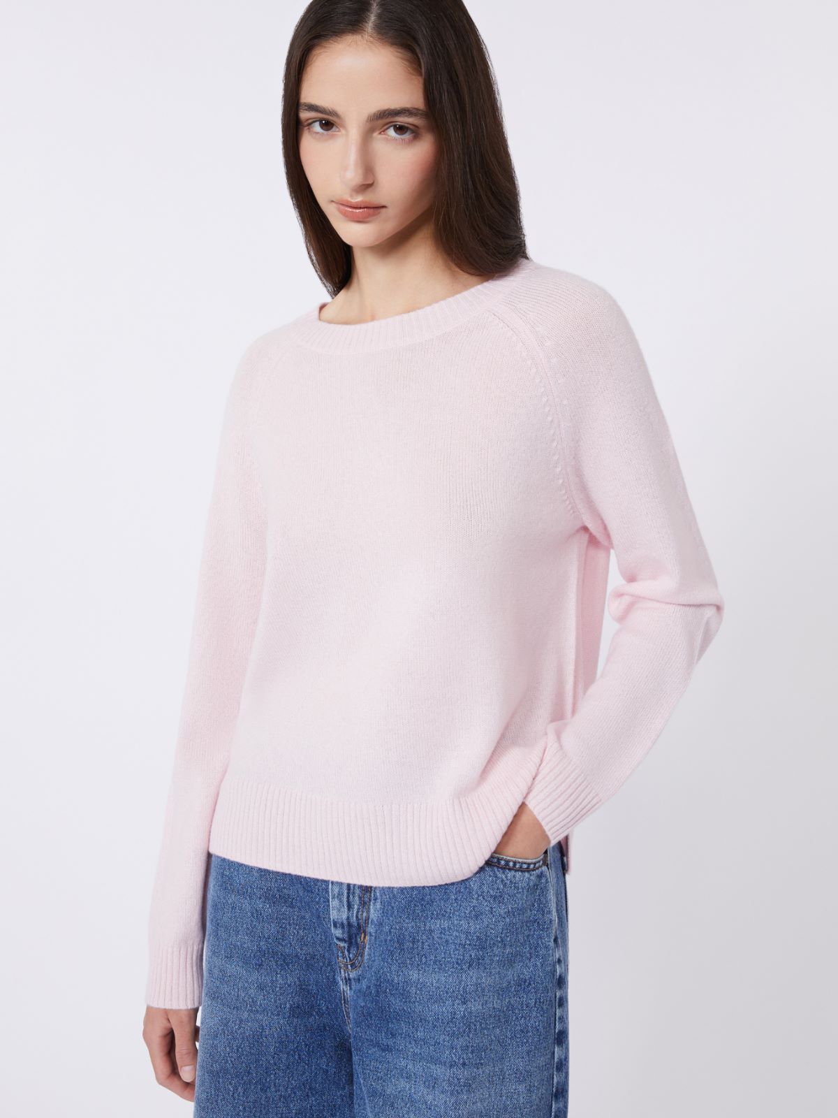 Cashmere crew-neck sweater - PINK - Weekend - 4