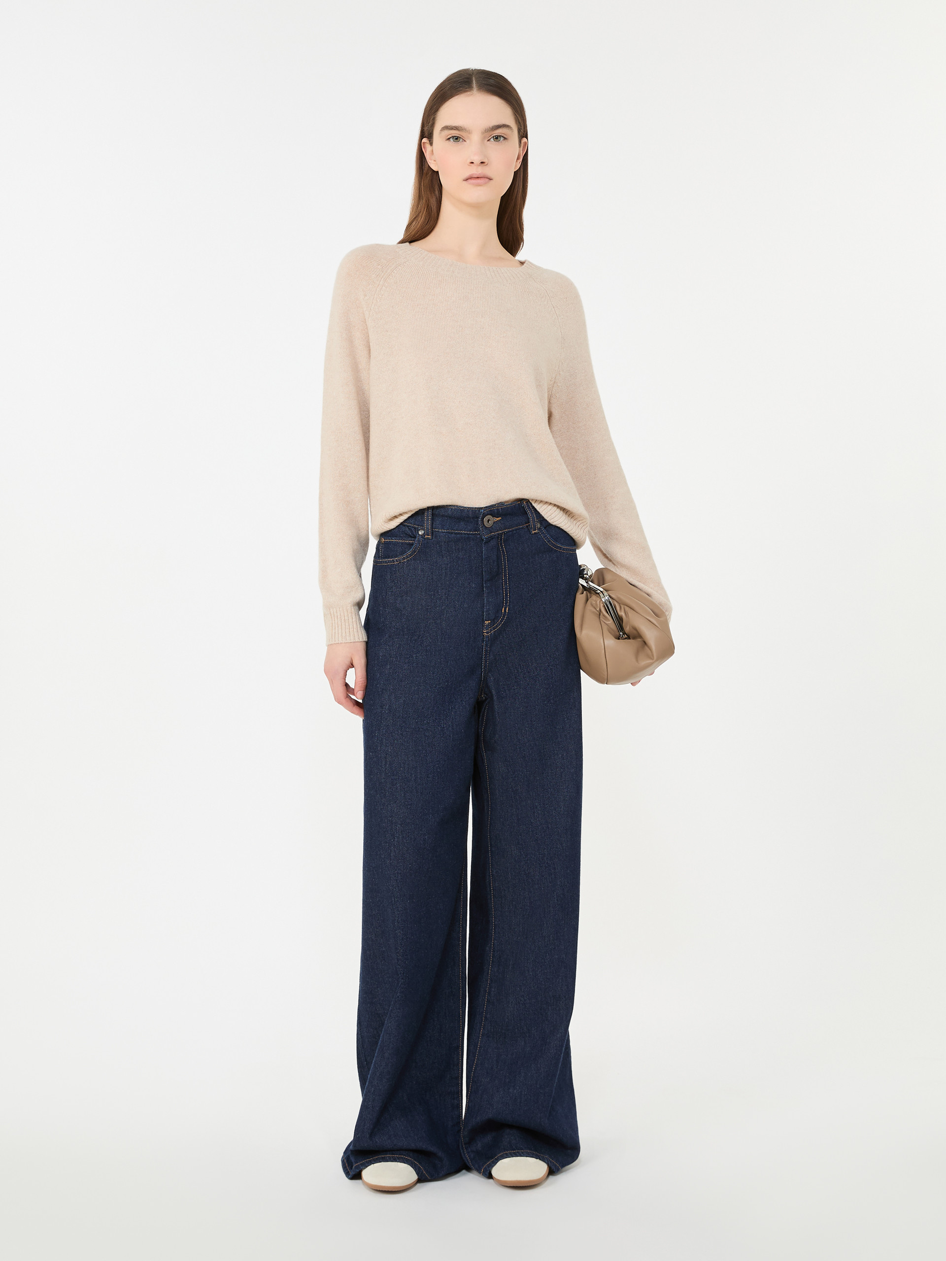 Cashmere crew-neck sweater - SAND - Weekend Max Mara