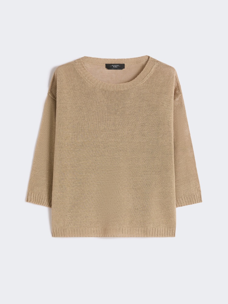 Linen yarn oversize jumper - EARTH - Weekend - 2
