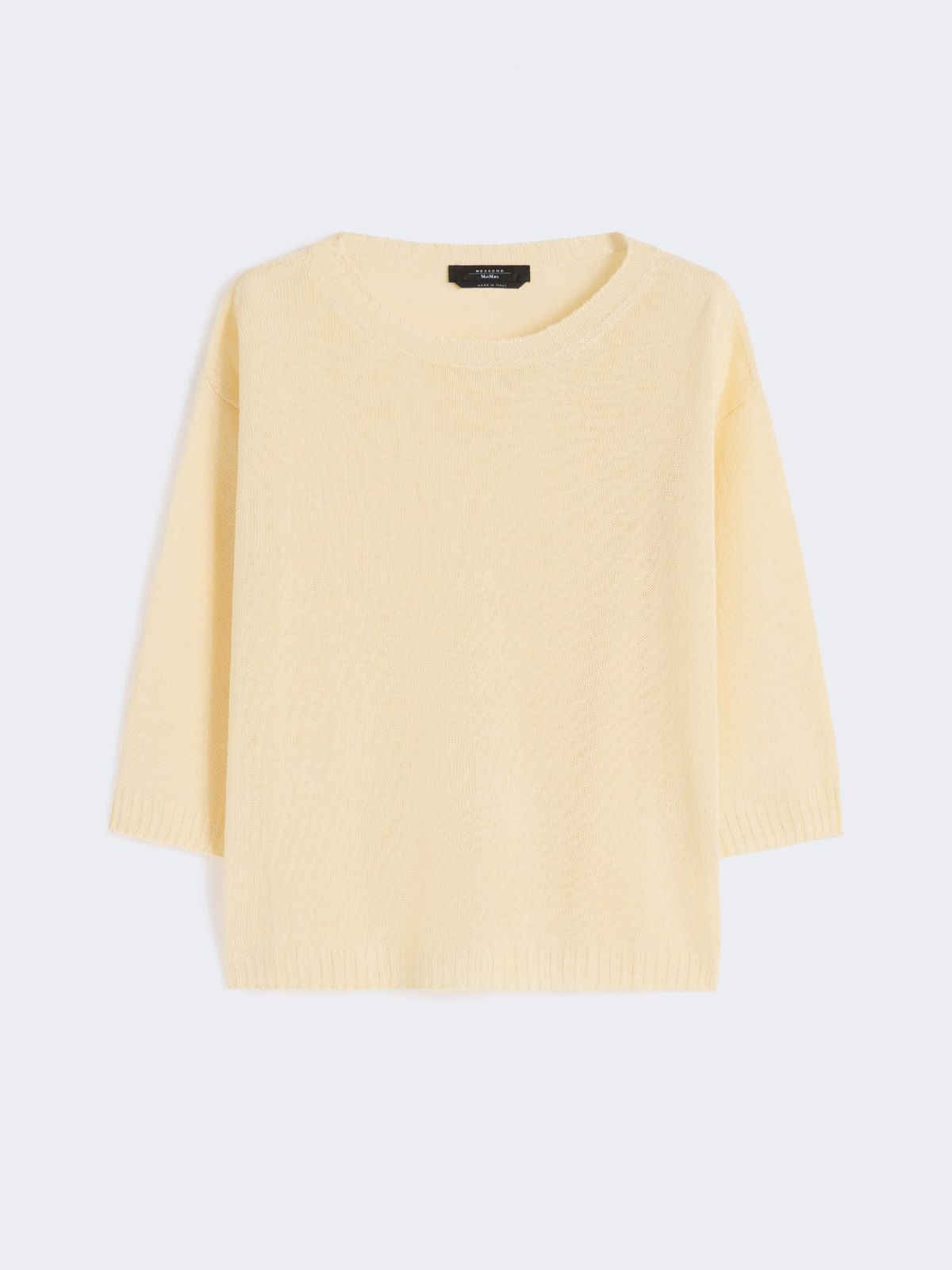 Linen yarn oversize jumper - LIGHT YELLOW - Weekend - 5
