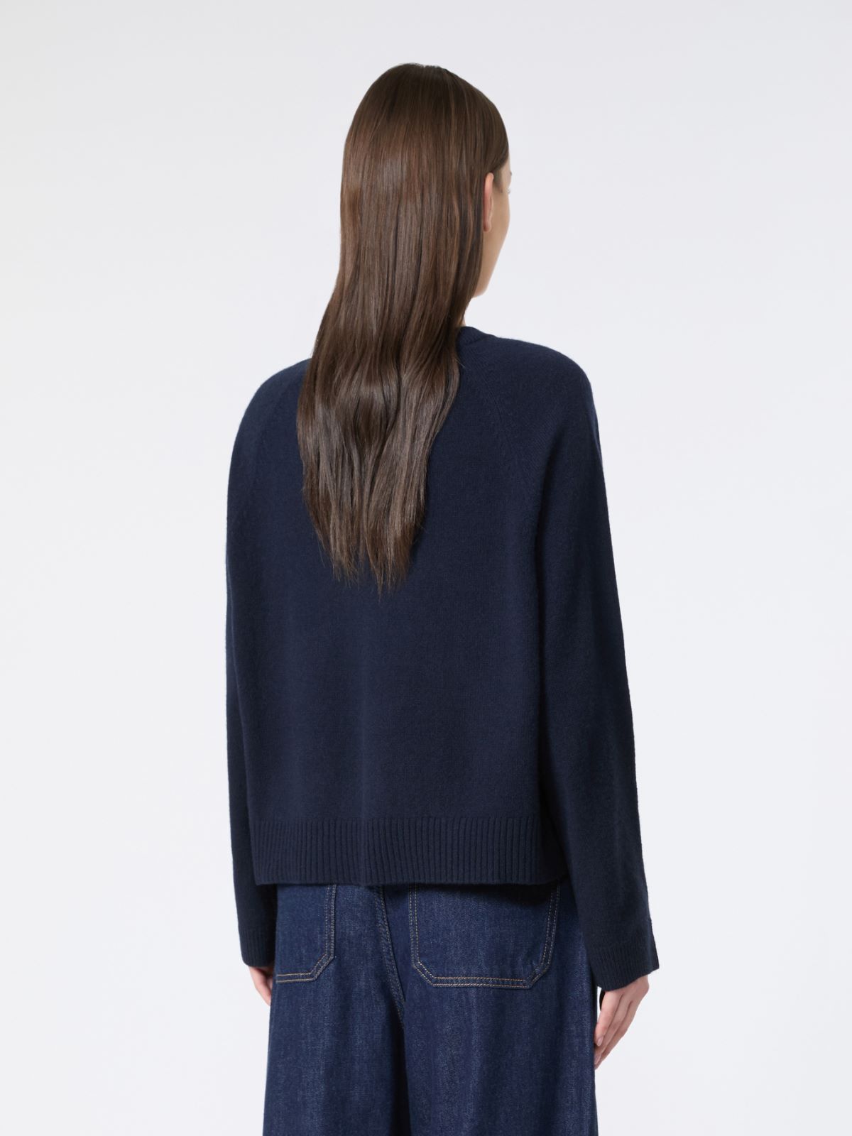 Cashmere V-neck sweater - NAVY - Weekend - 3