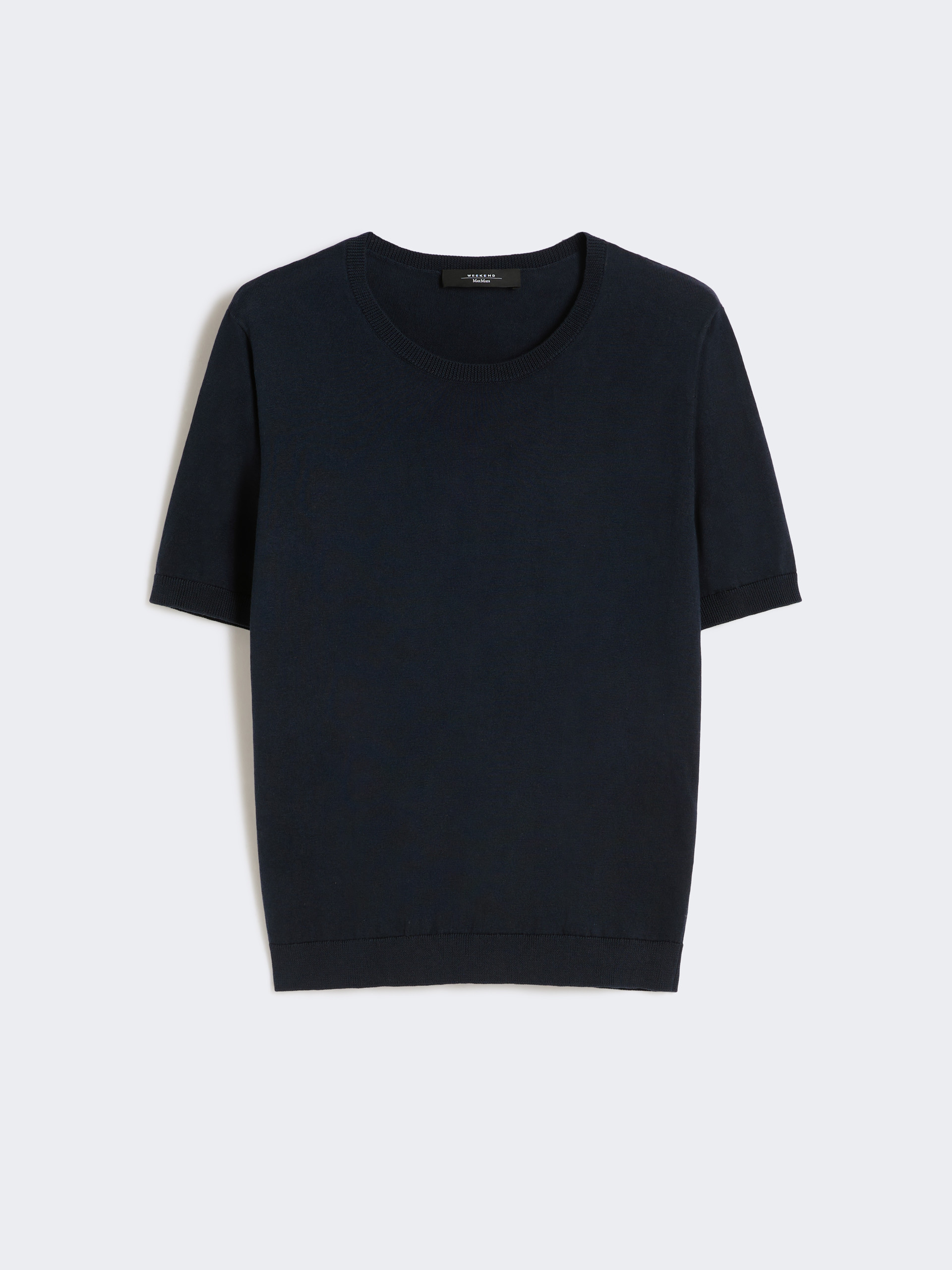 Silk and cotton jumper - NAVY - Weekend Max Mara - 5