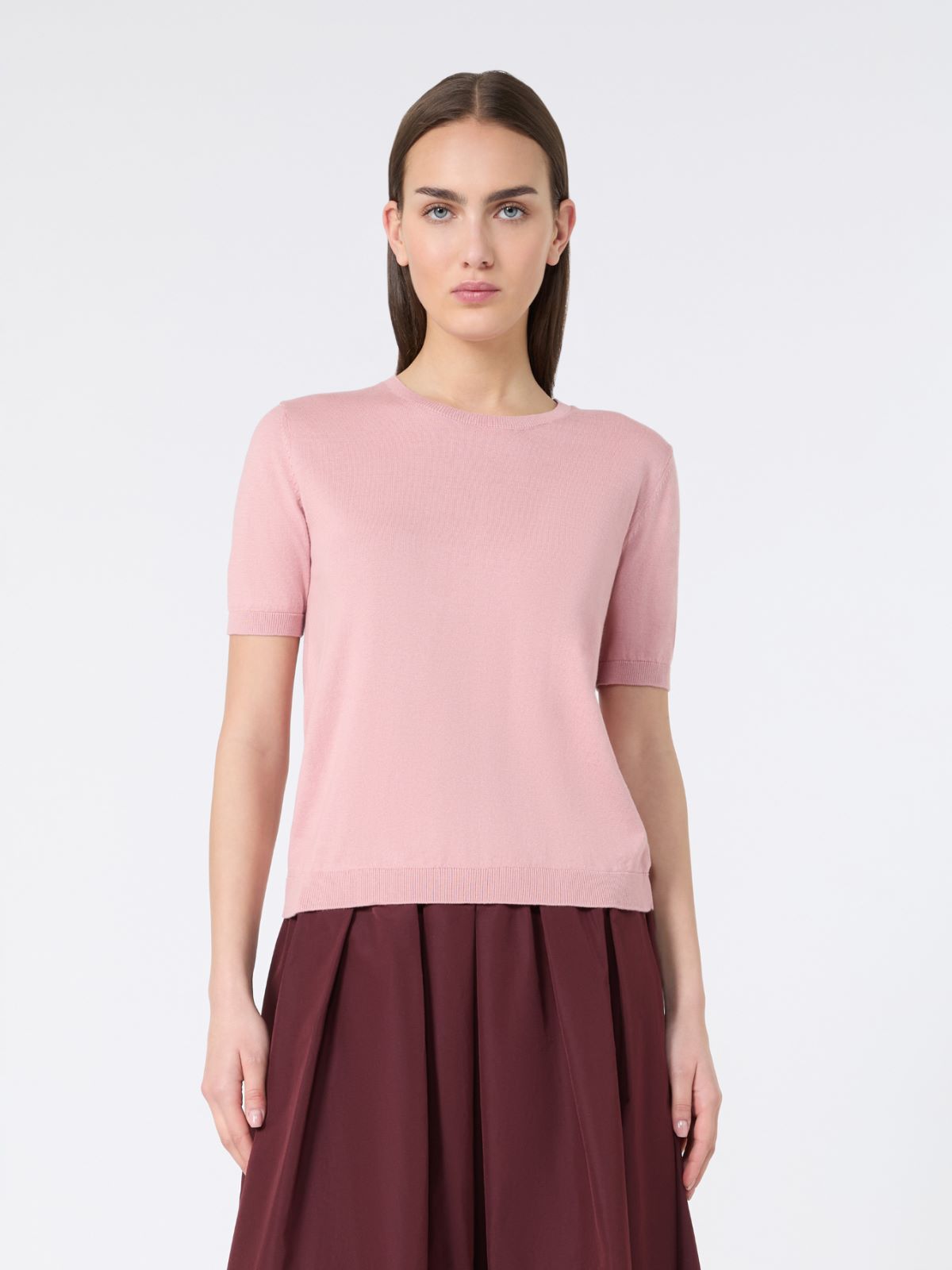 Silk and cotton jumper - PINK - Weekend - 2