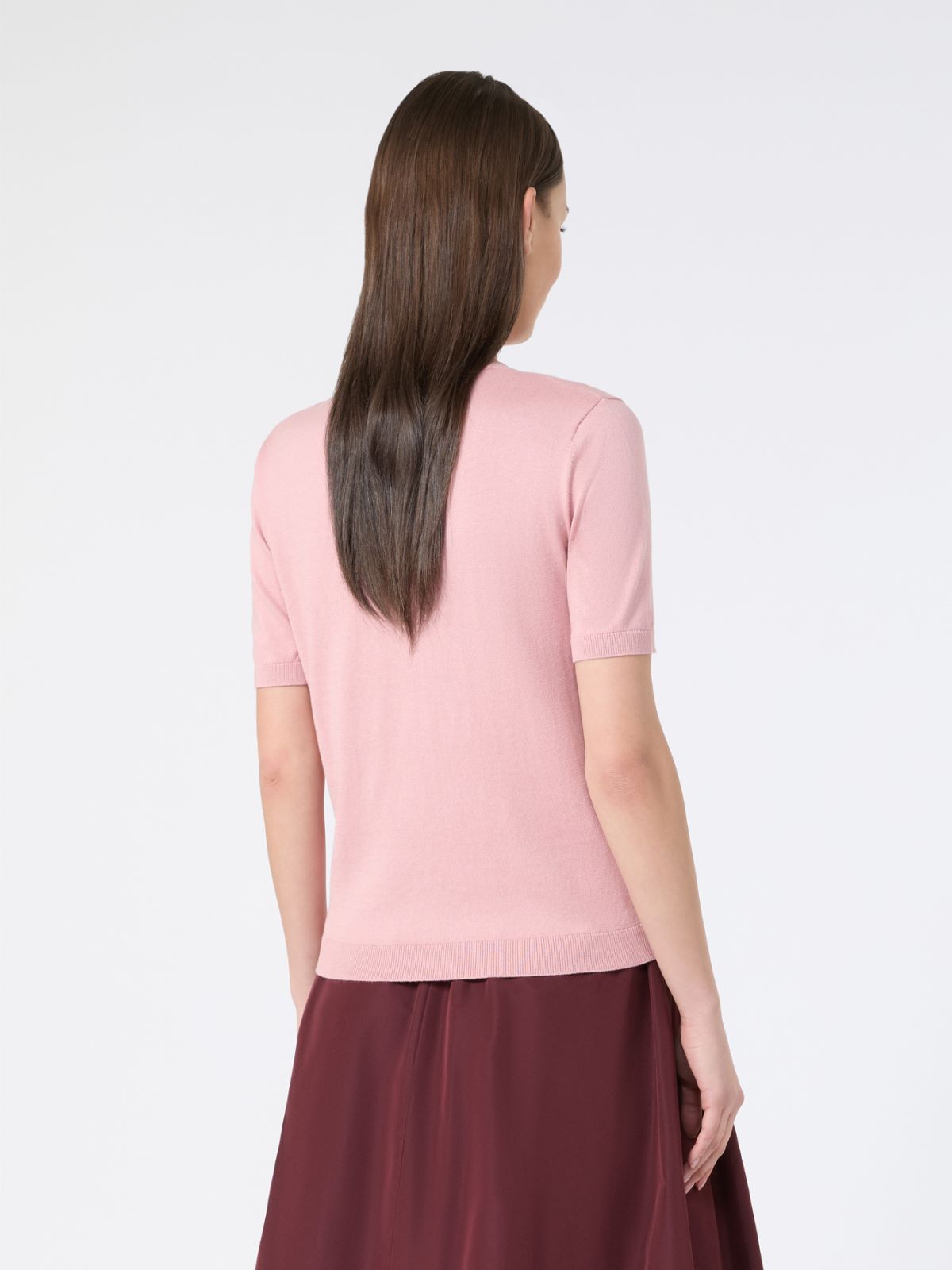 Silk and cotton jumper - PINK - Weekend - 3