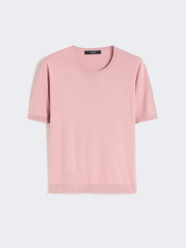 Silk and cotton jumper - PINK - Weekend