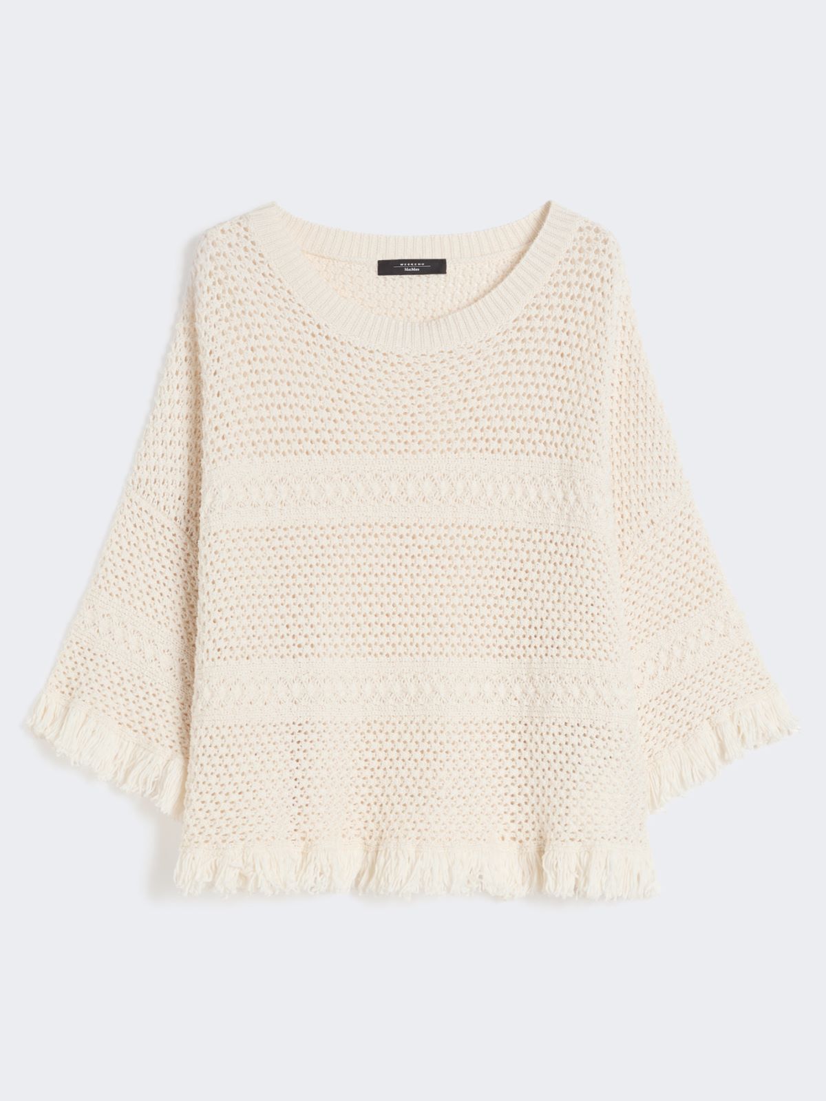 Cotton yarn oversize jumper - ECRU - Weekend - 5