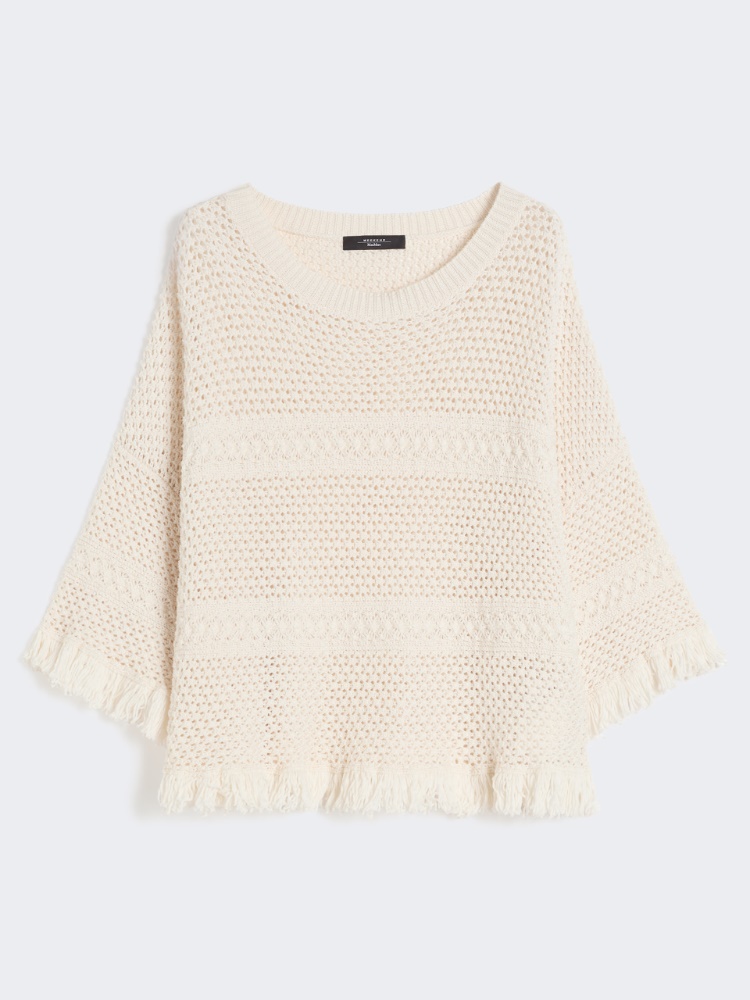 Cotton yarn oversize jumper - ECRU - Weekend - 6