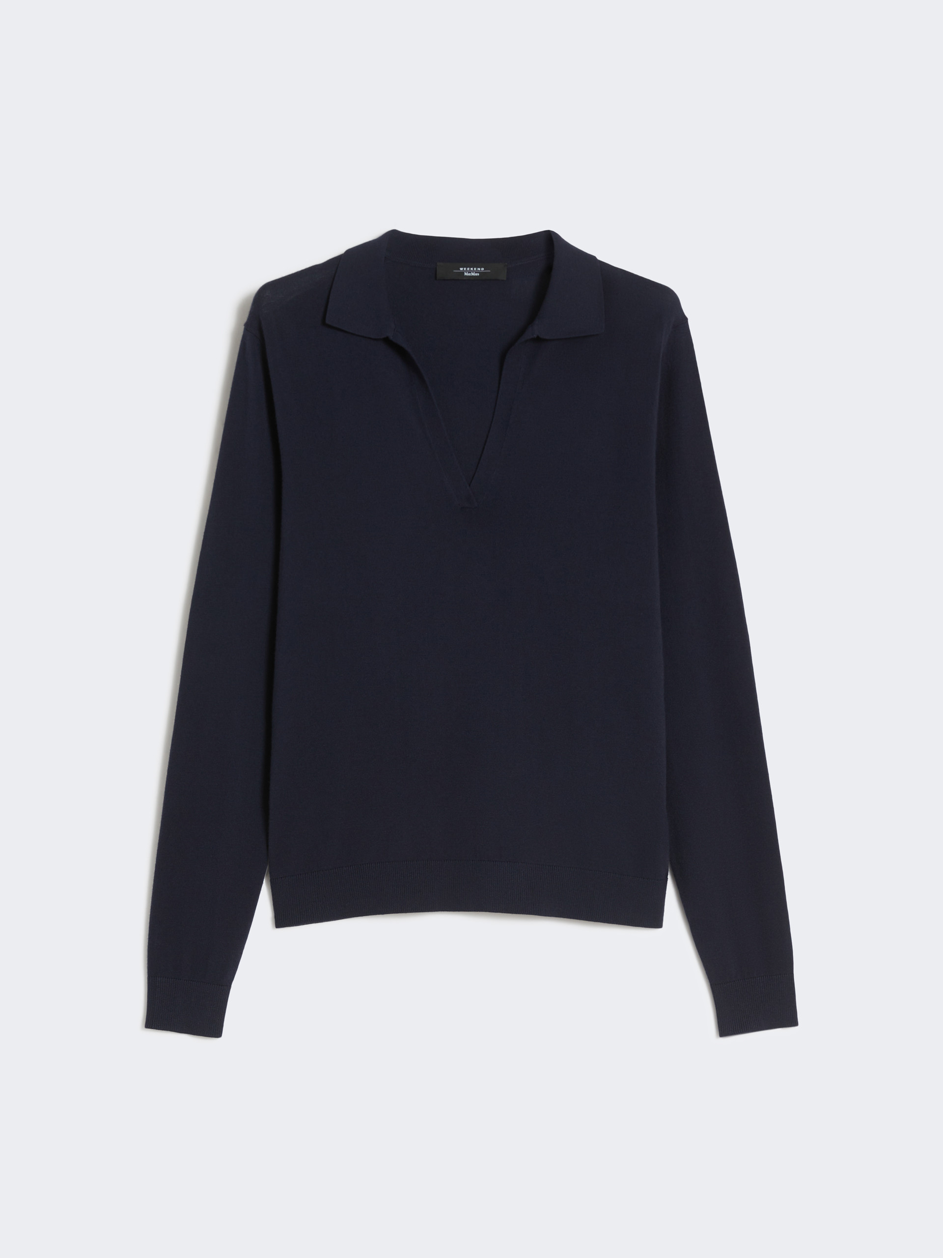 Viscose polo-neck sweater - NAVY - Weekend Max Mara - 5