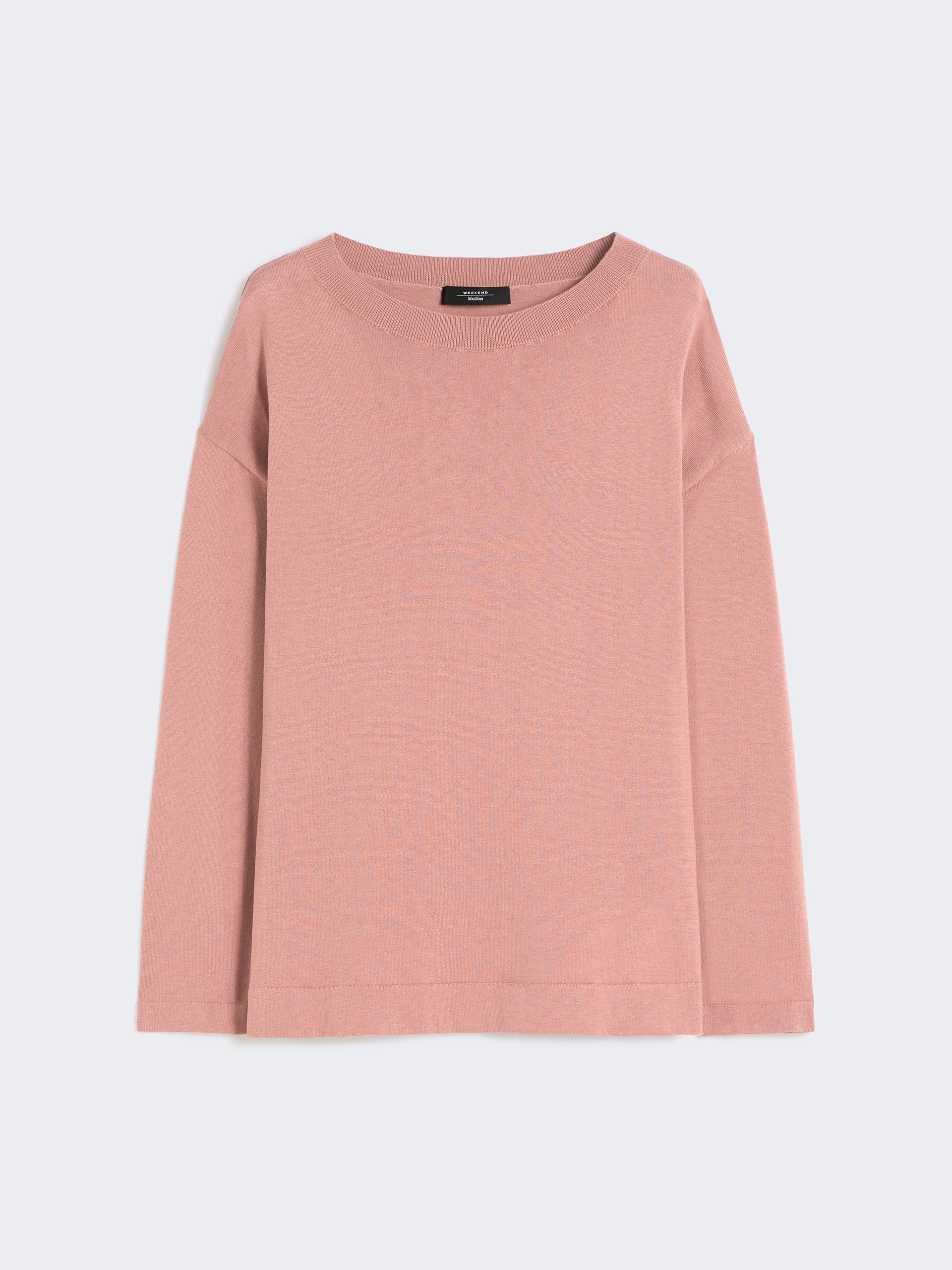 Silk and cotton yarn sweater - PINK - Weekend Max Mara - 5