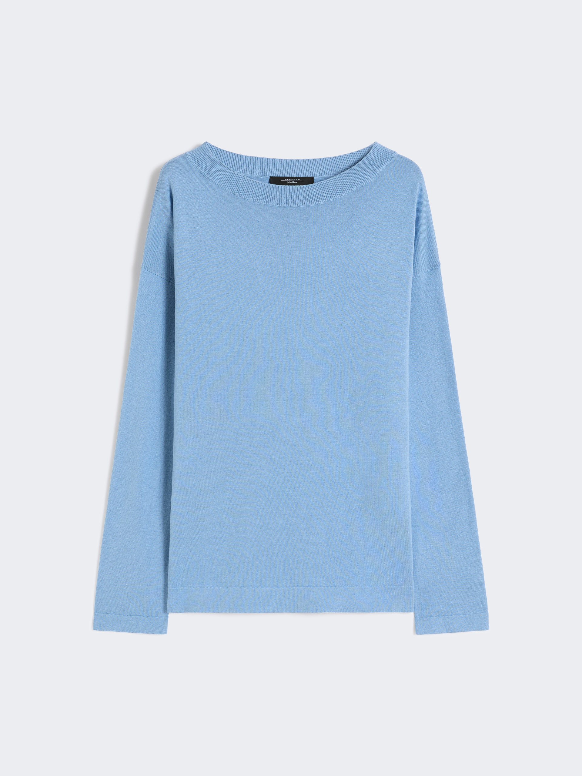 Silk and cotton yarn sweater - LIGHT BLUE - Weekend Max Mara - 5